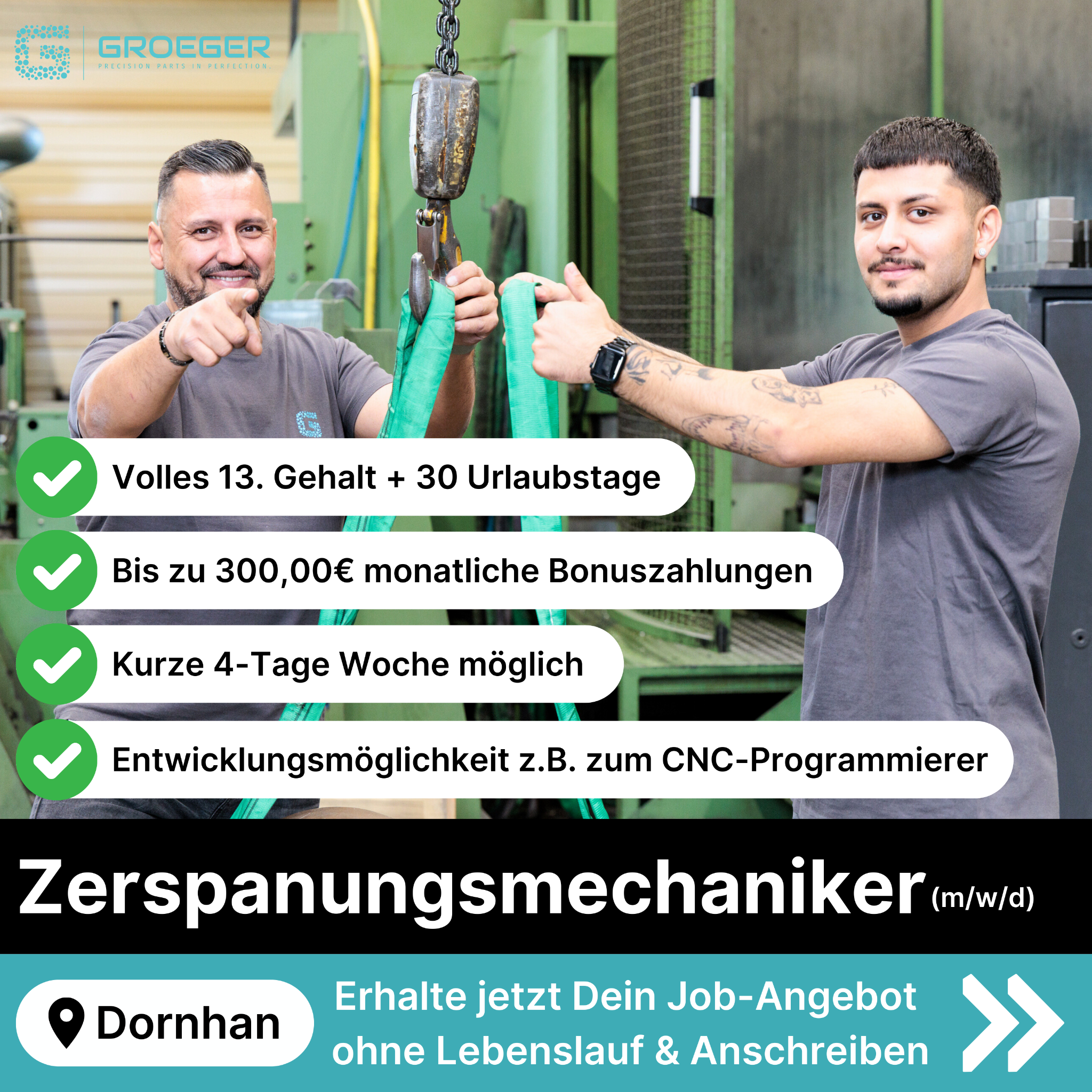 Candidate Flow Jobs: Zerspanungsmechaniker Facebook ad