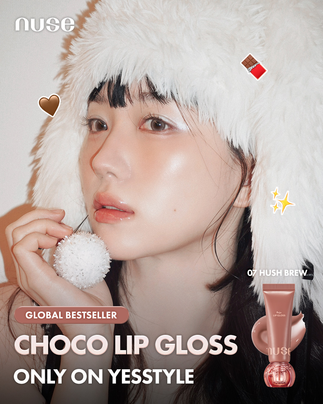 Nuse Global Facebook ad: nuse - Reju Lip Gloss - 10 Colors | YesStyle