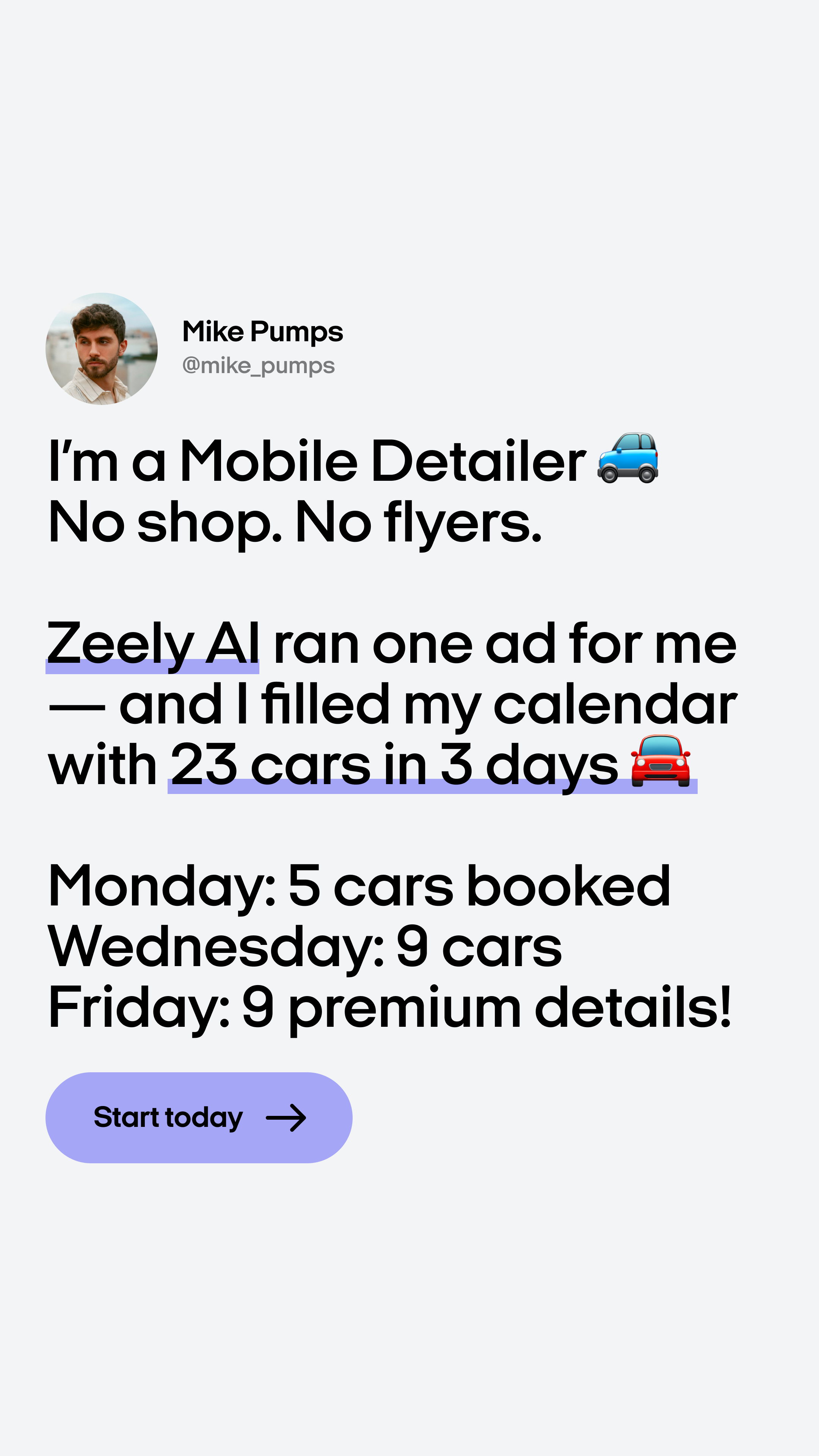 Zeely Facebook ad