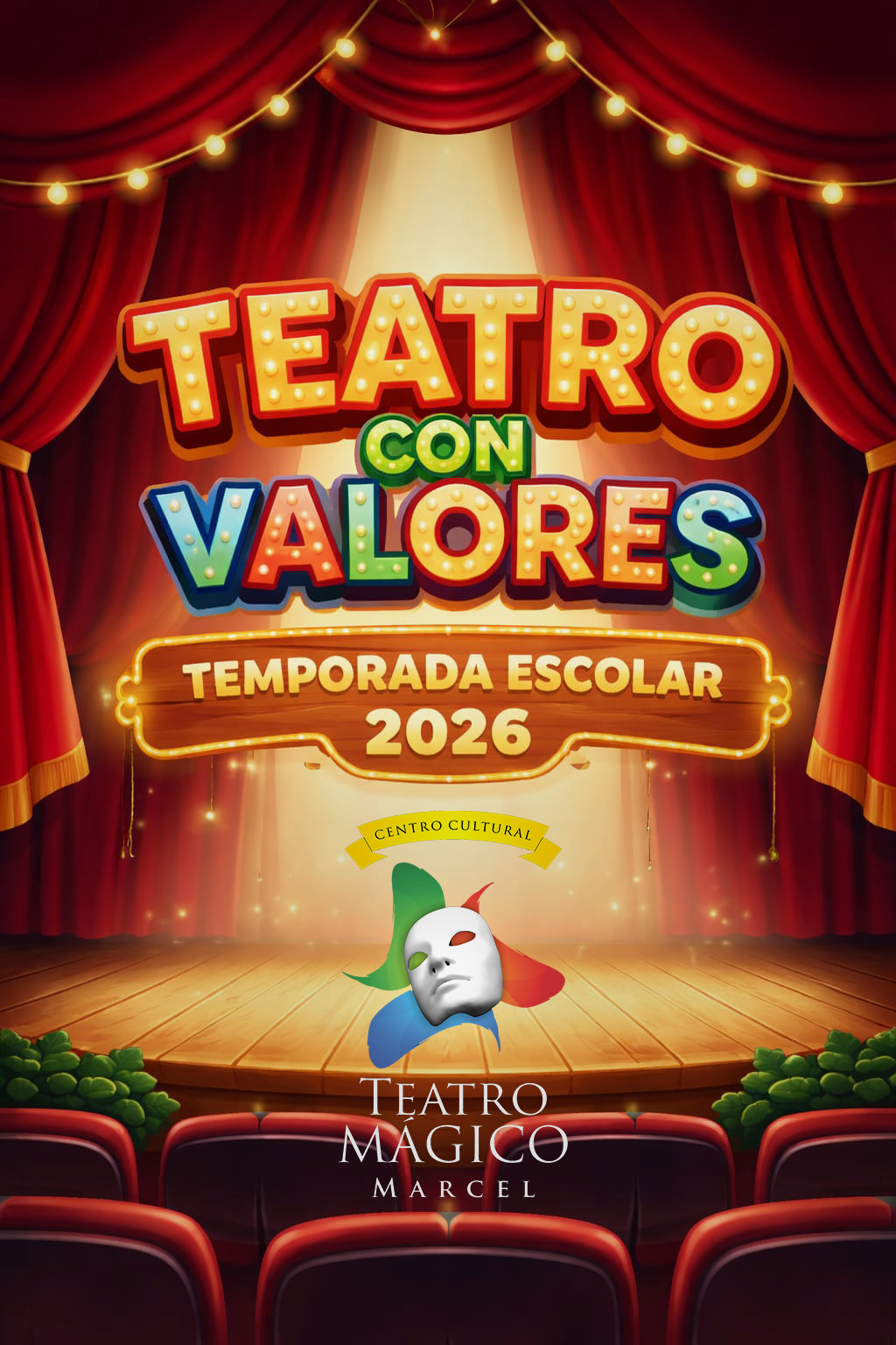 Teatro Mágico de Marcel (Centro Cultural) Facebook ad: Historias que inspiran, enseñan y divierten