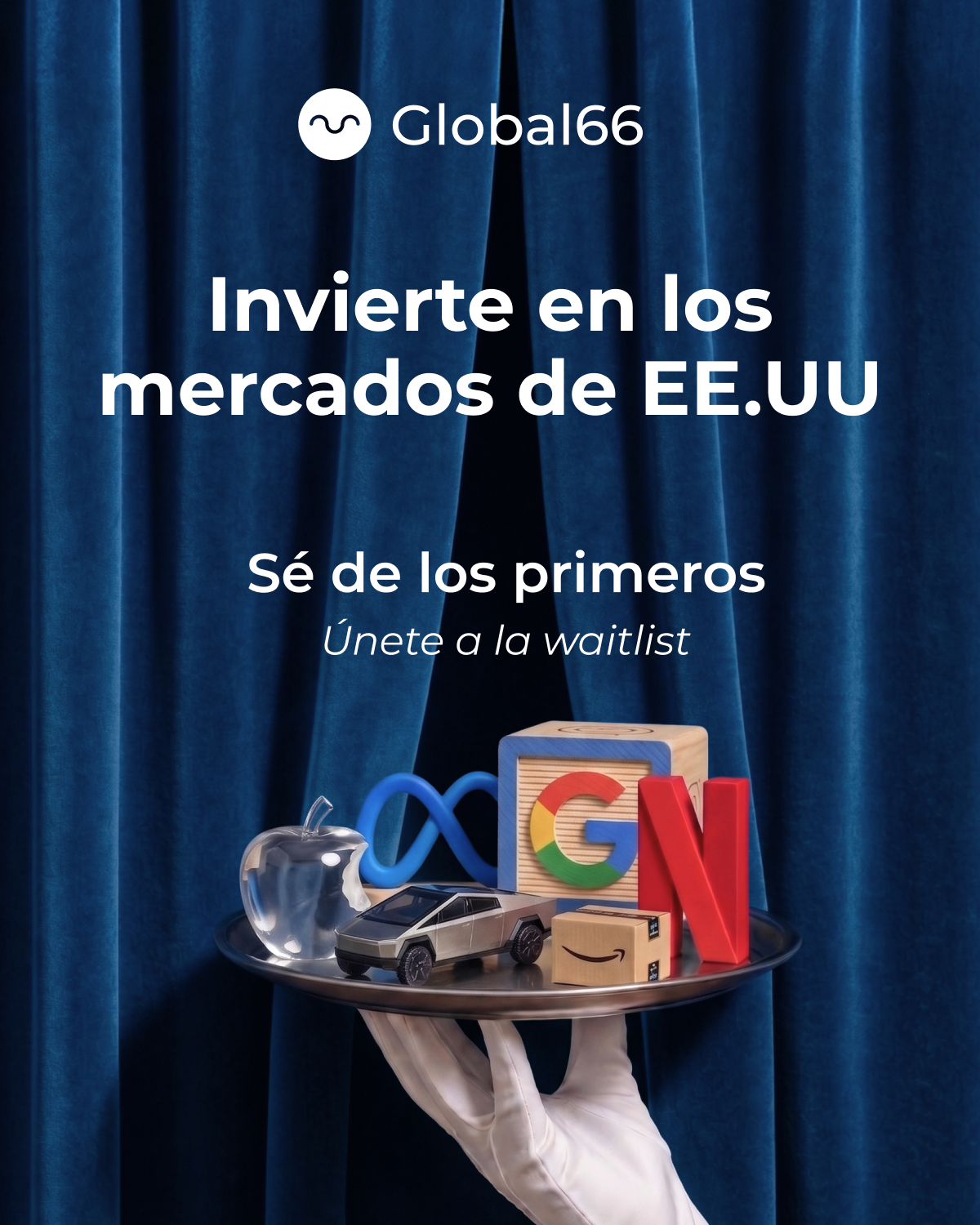 Global66 Facebook ad: Pronto tendrás tu propia cuenta de inversiones en EE.UU