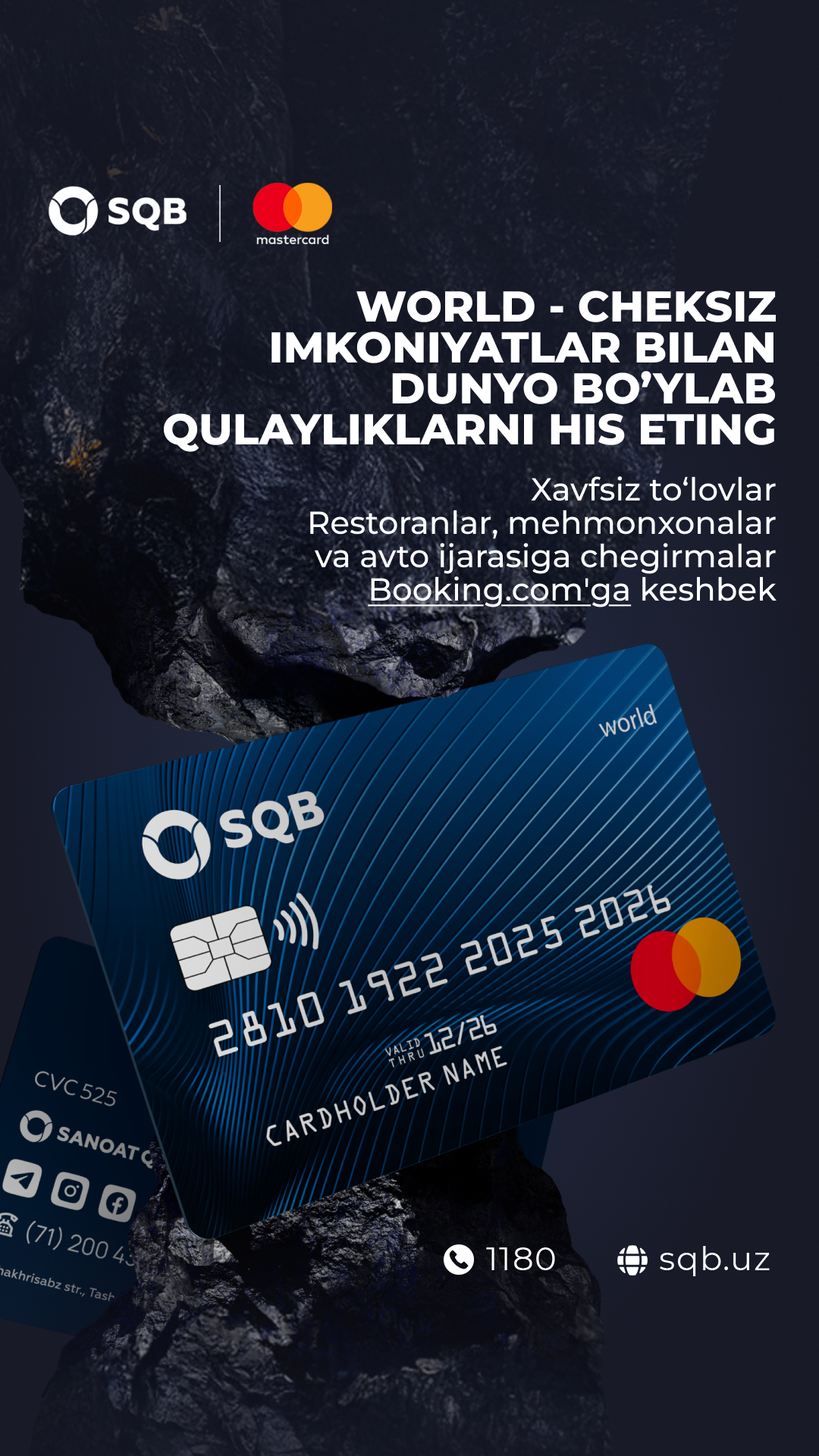 SANOAT QURILISH BANK Facebook ad from Jan 18, 2026