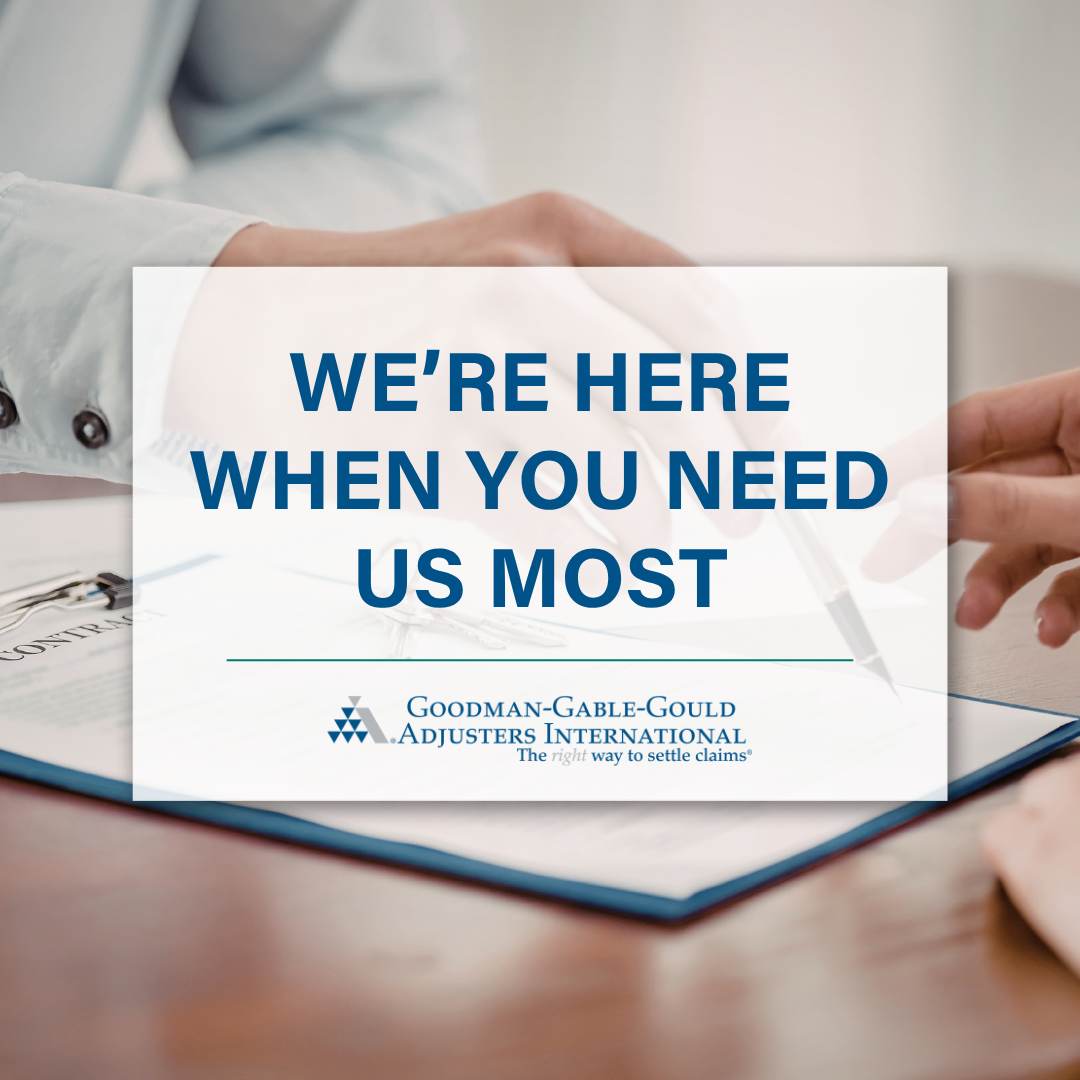 Goodman-Gable-Gould/Adjusters International Facebook ad: Public Adjusters for Business Property Damage Claims |…