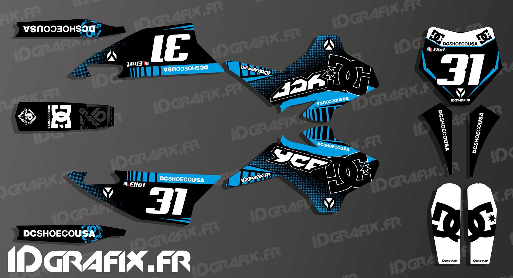 IDgrafix.fr - Kit Déco Facebook ad: Kit stickers pour Jetski, Quads, Moto, Karting, Buggy…