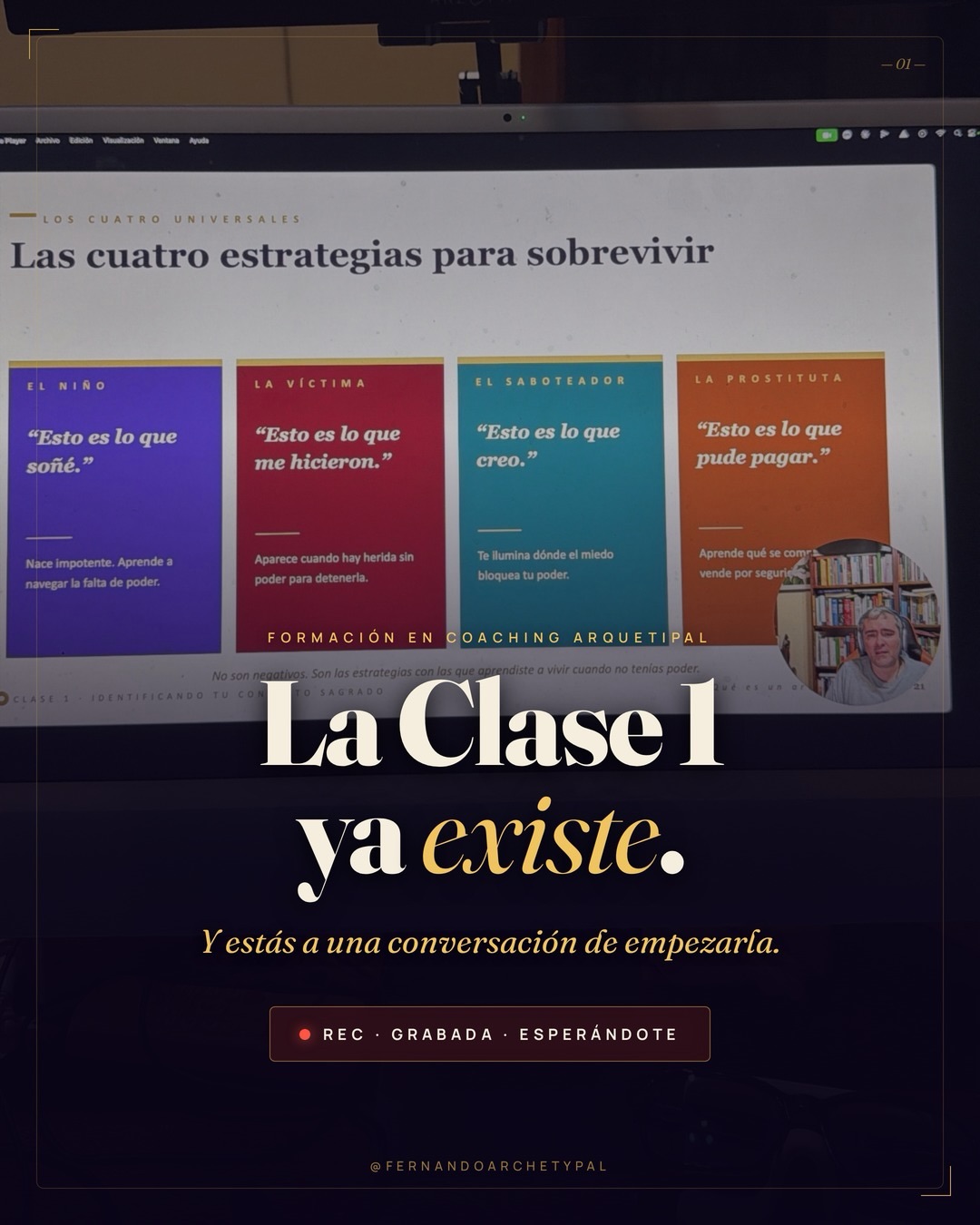 Fernando Pisauri Coaching Holistico Facebook ad: Hay un guión escribiéndose en vos hace años.