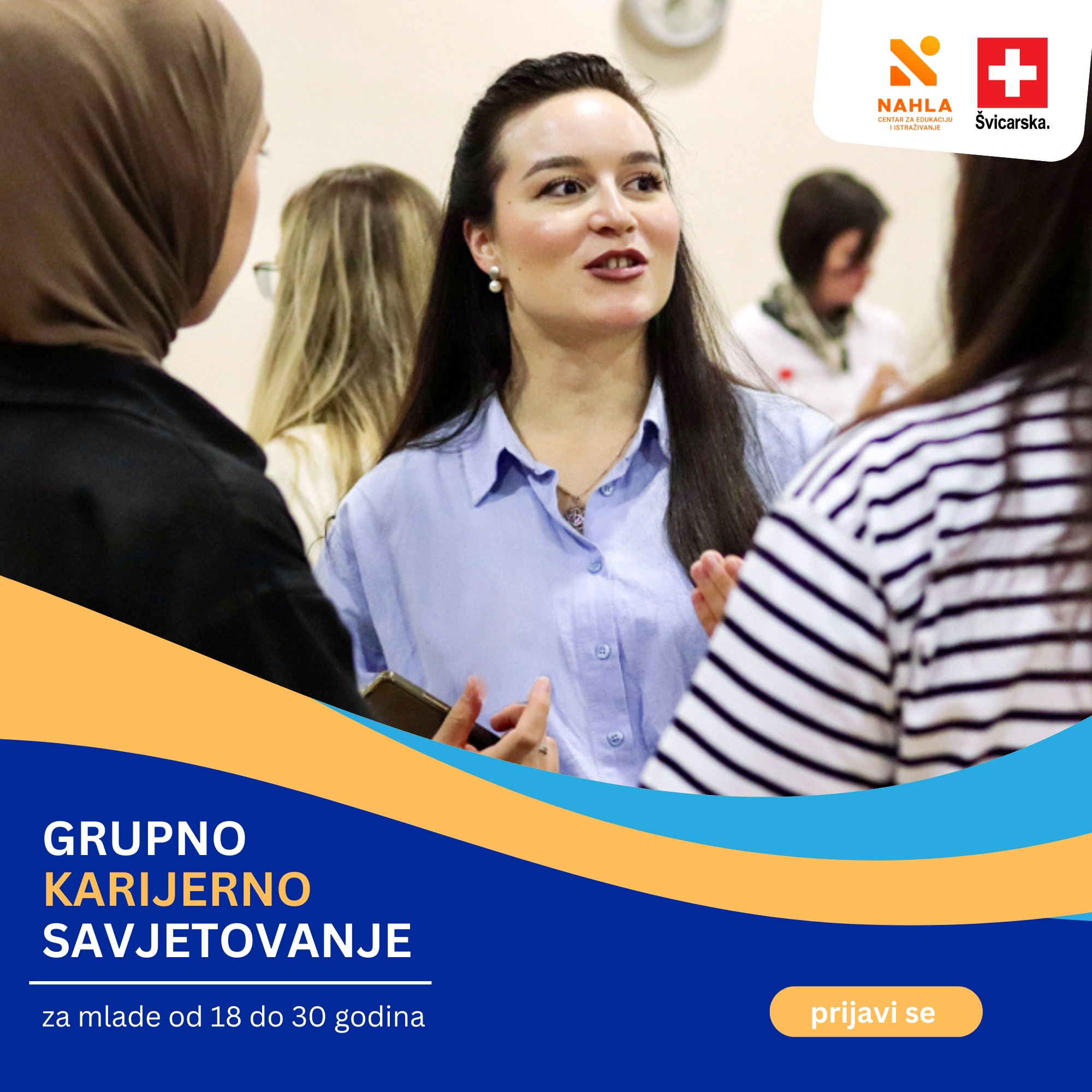 CEI NAHLA Facebook ad: Grupno karijerno savjetovanje - za mlade od 18 do 30…