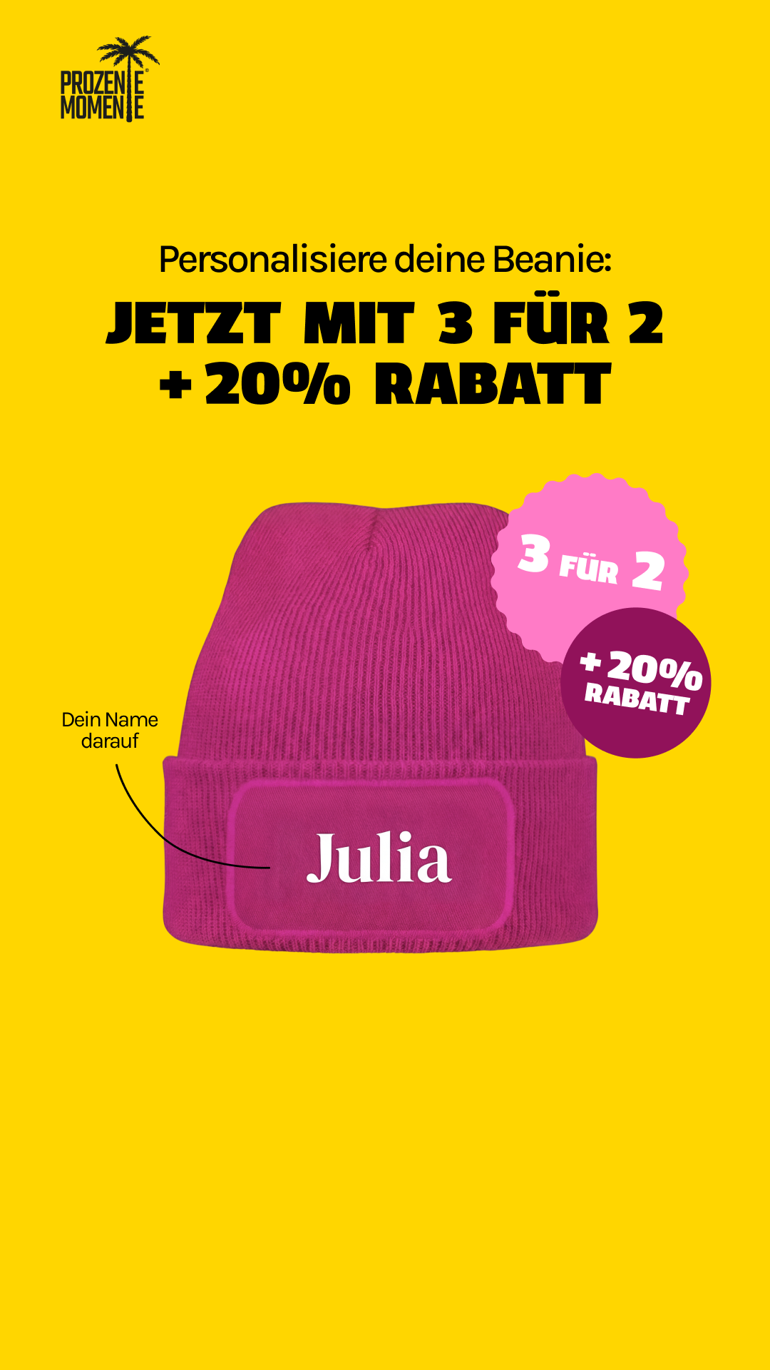 Prozente Momente Facebook ad