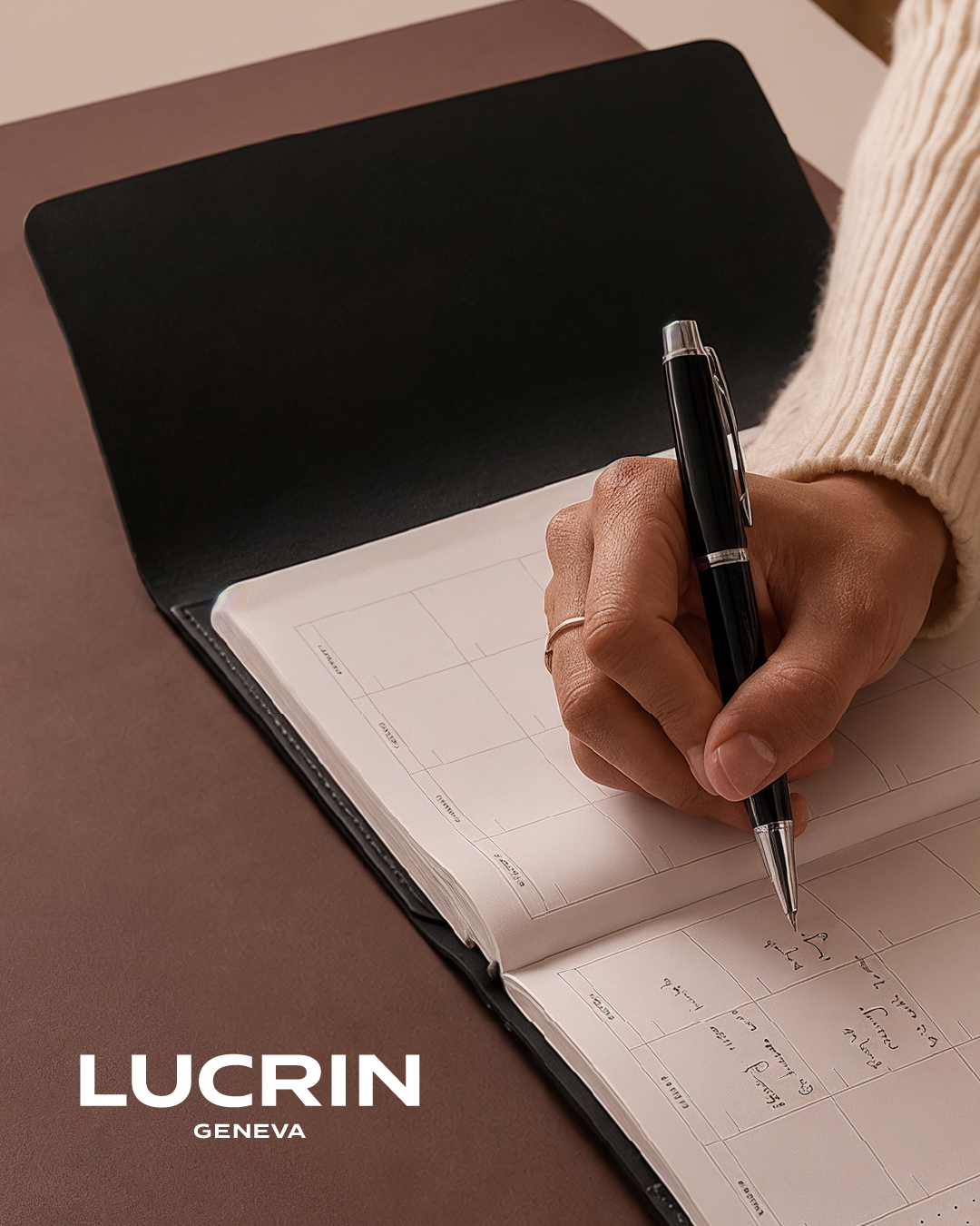 LUCRIN Geneva Facebook ad: Summit Planner A5