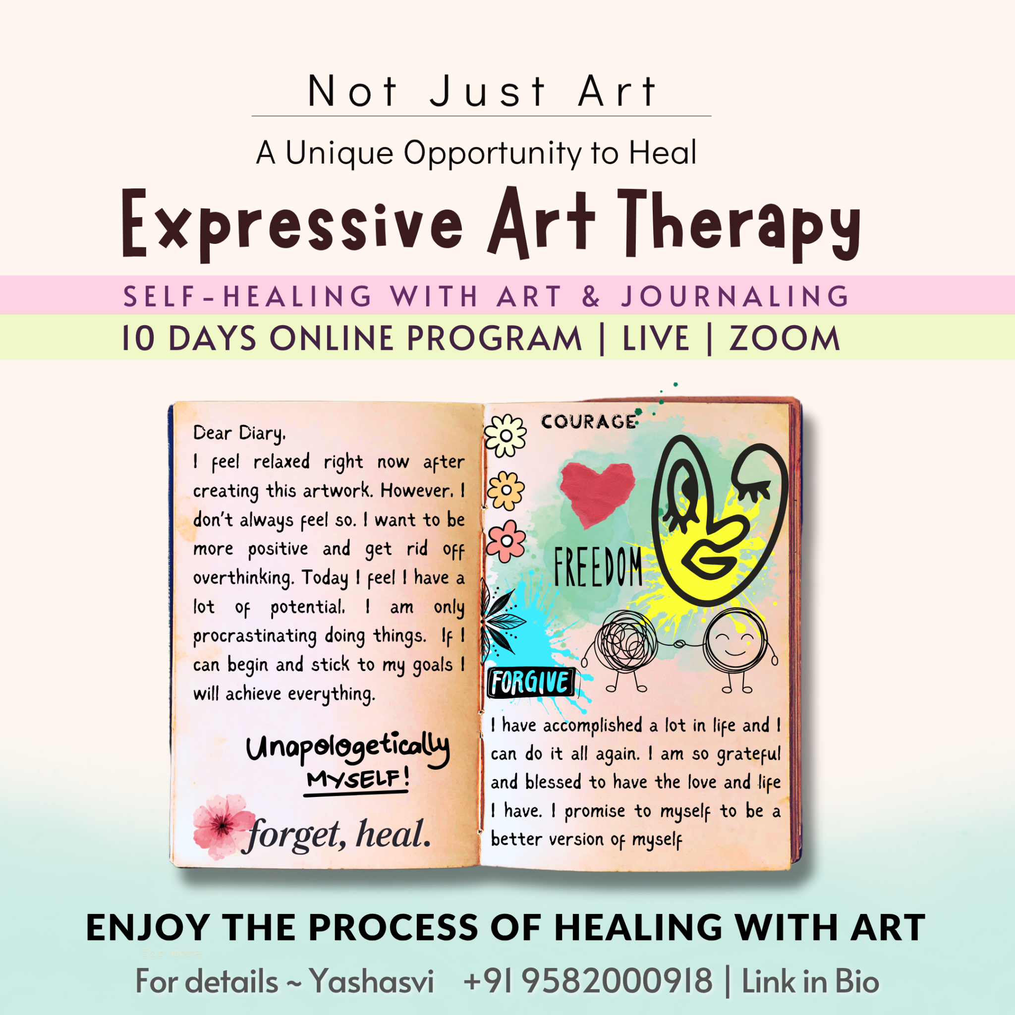 Journaling Is Healing By Yashasvi Facebook ad: This isn’t art.