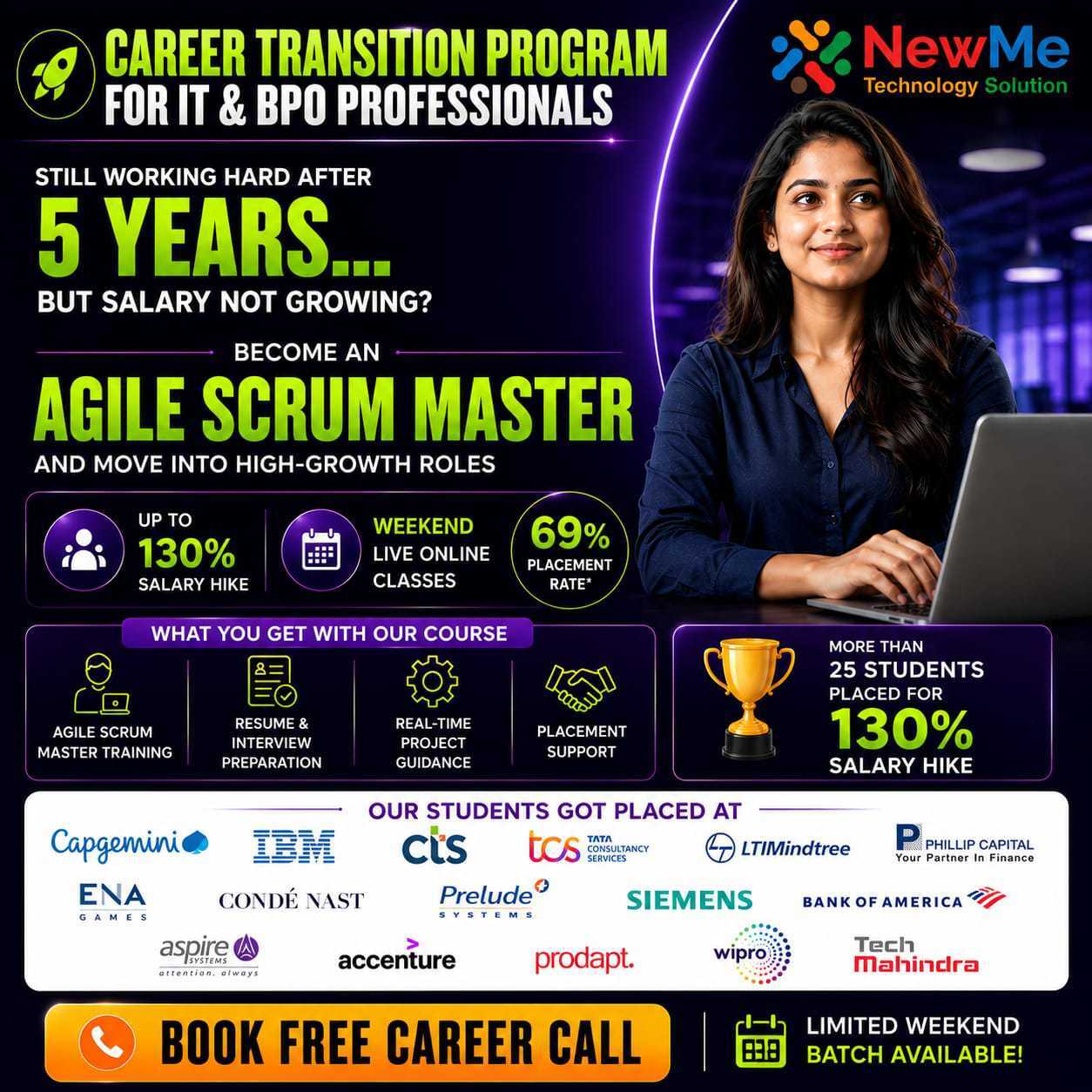 NewMe Technology Solution Facebook ad: Still Stuck After 5 Years?