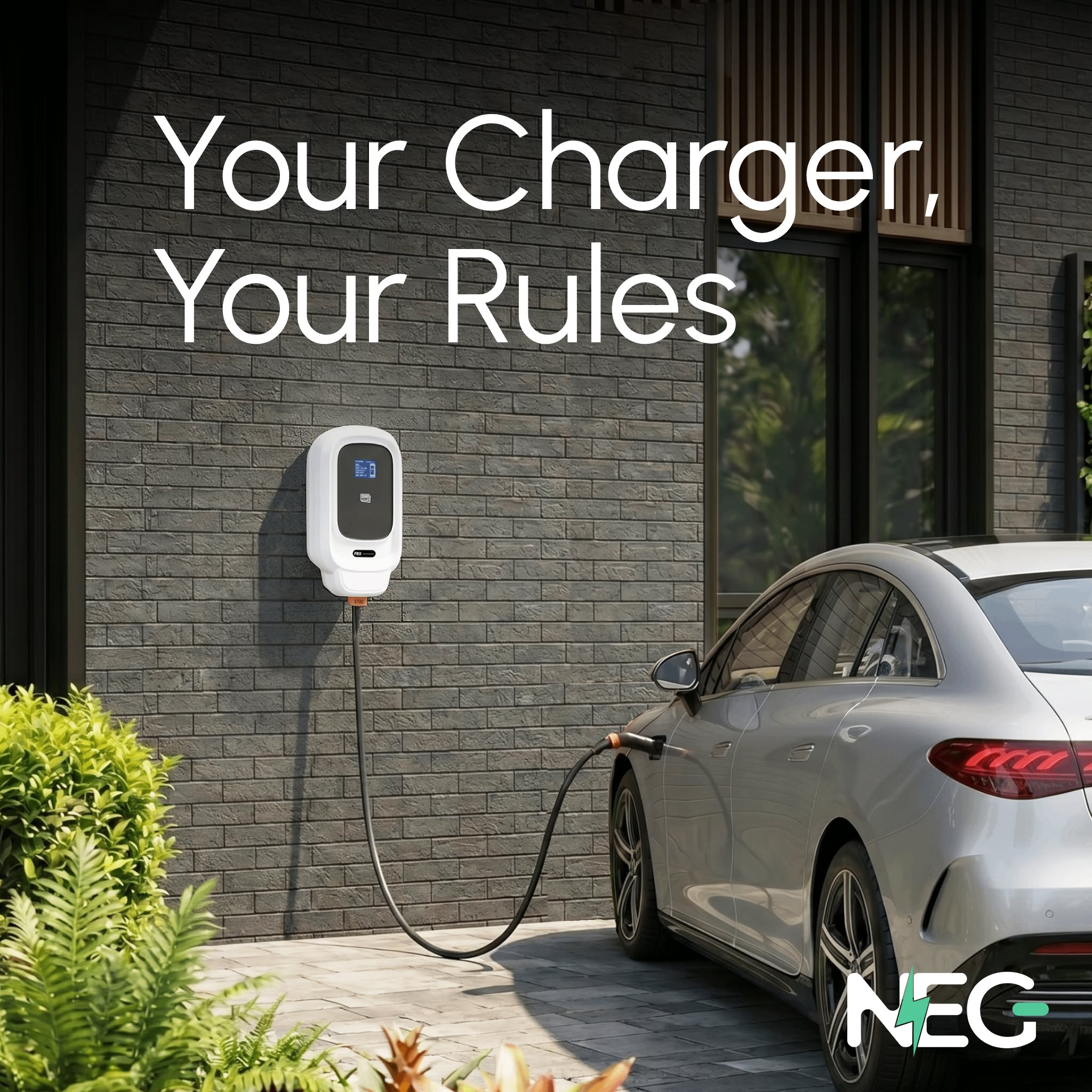 NEG Power Pte. Ltd. Facebook ad: Your Charger, Your Rules.