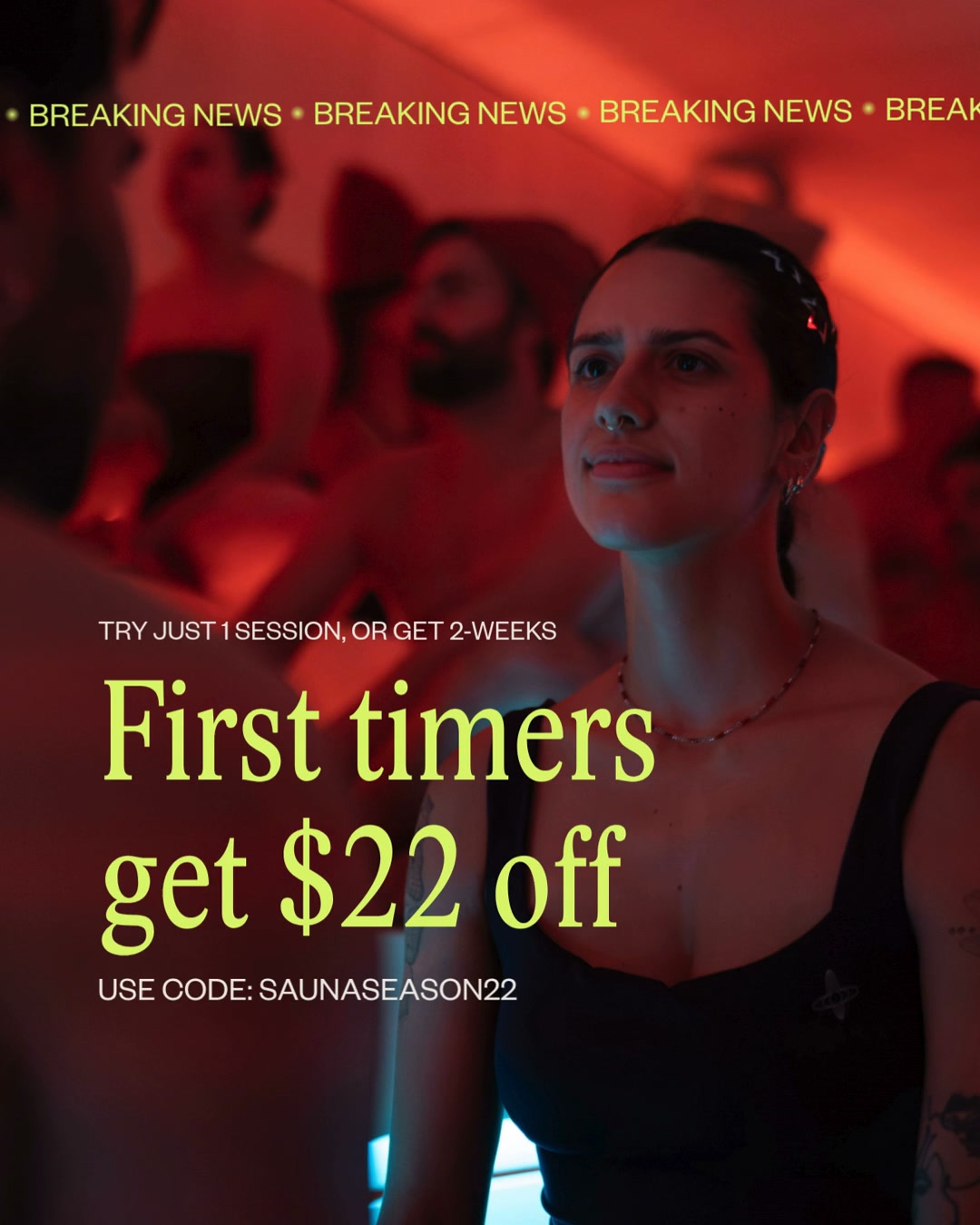 Othership Facebook ad: First time? Get $22 off