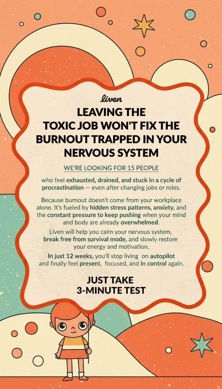 Liven: Communauté d'Éveil de Soi Facebook ad: Easy to Follow Anti-Burnout Plan