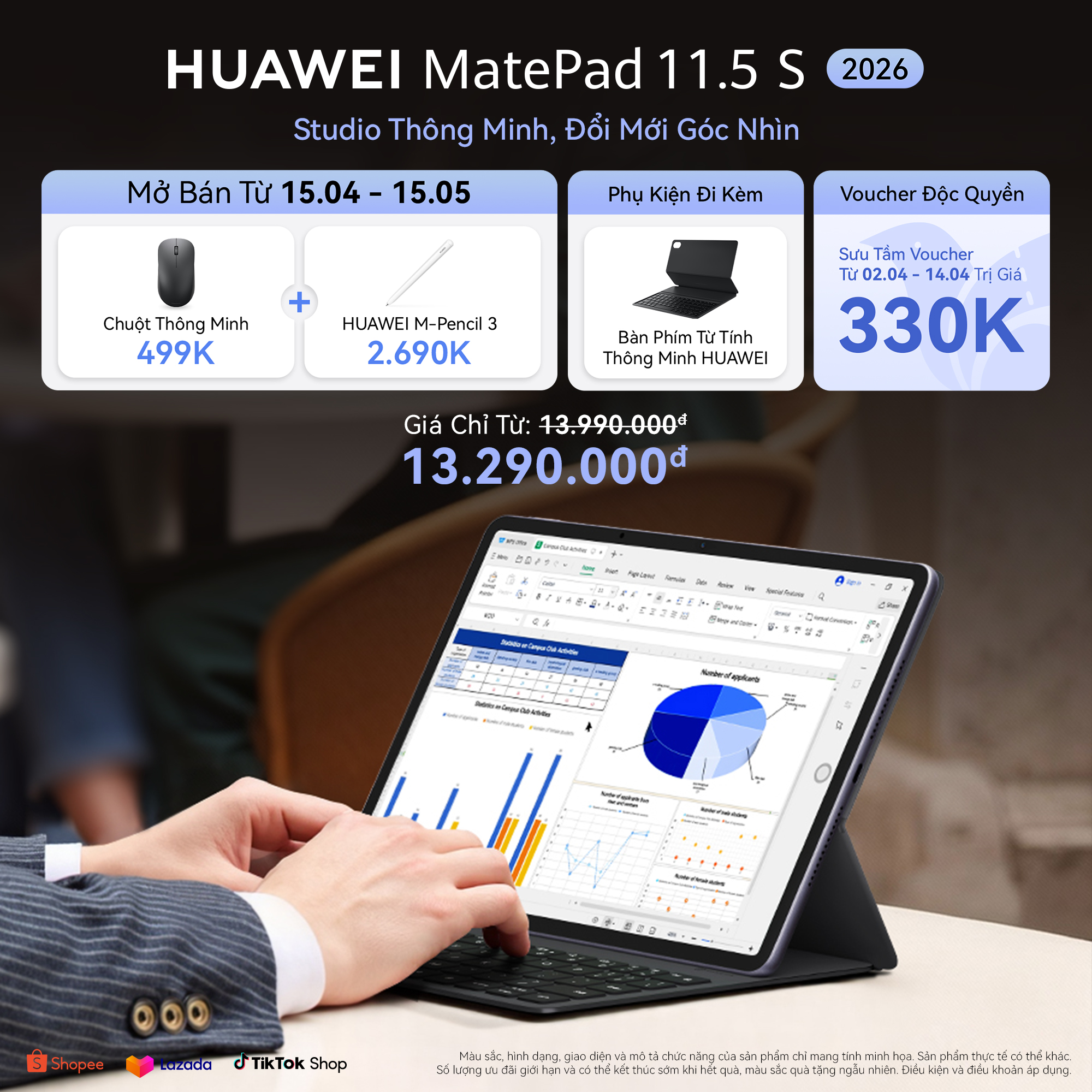Huawei Mobile Facebook ad: HUAWEI MatePad 11.5 S 2026: Bắt Trọn Cảm…