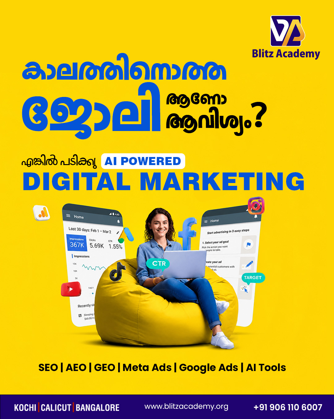 Blitz Academy Facebook ad