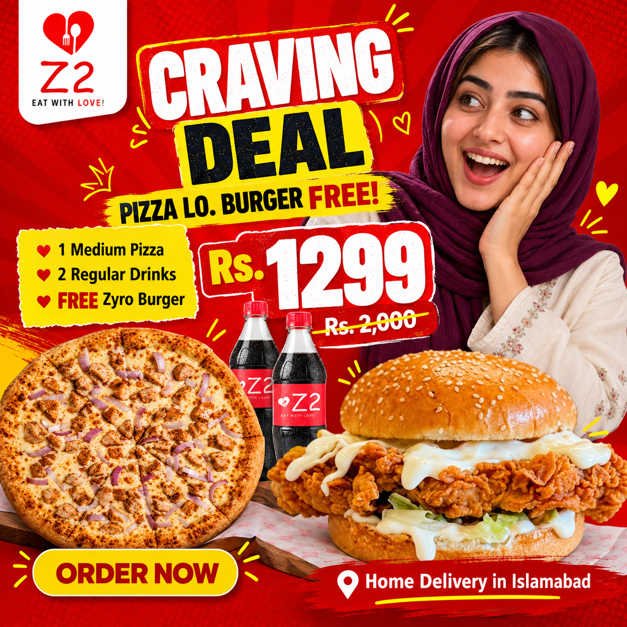 Z2 Facebook ad: Save Rs. 700. Offer Ending Tomorrow