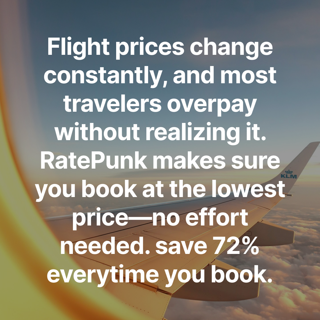RatePunk Cheap Flight Deals Facebook ad: Unlock exclusive rates