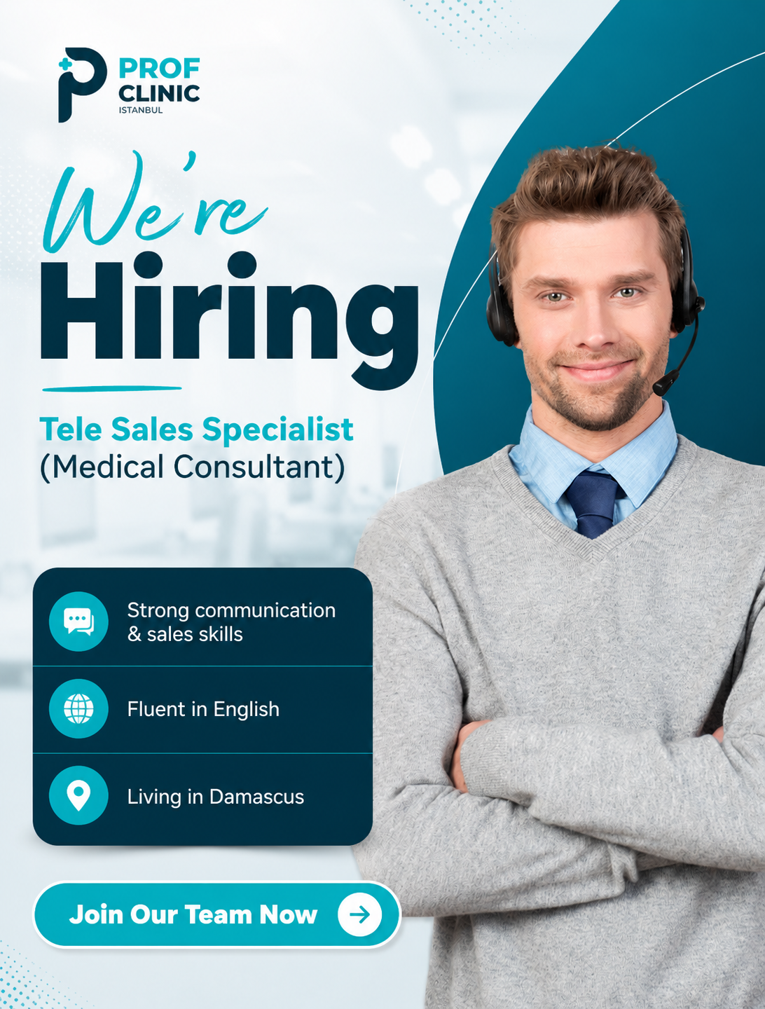 Prof Clinic Global Facebook ad: Join our team