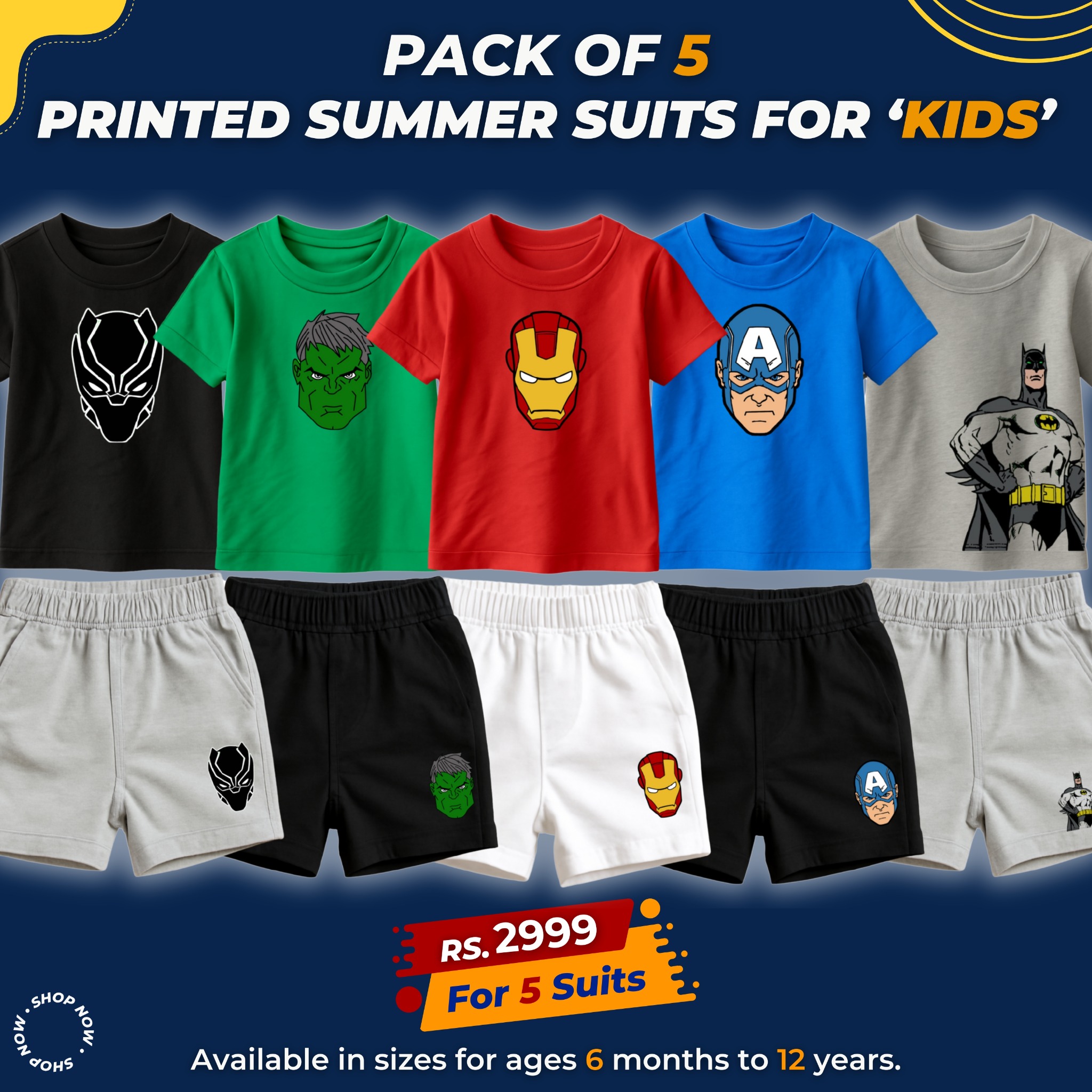 Kids'N Tees Facebook ad: Summer Suits for Kids