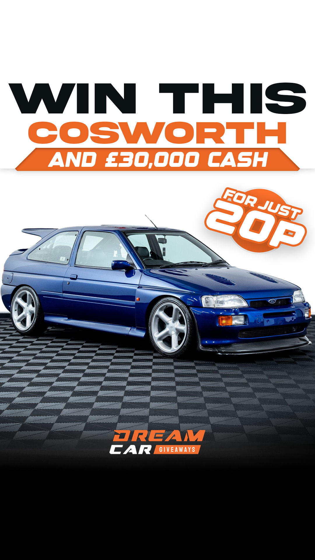 Dream Car Giveaways Facebook ad