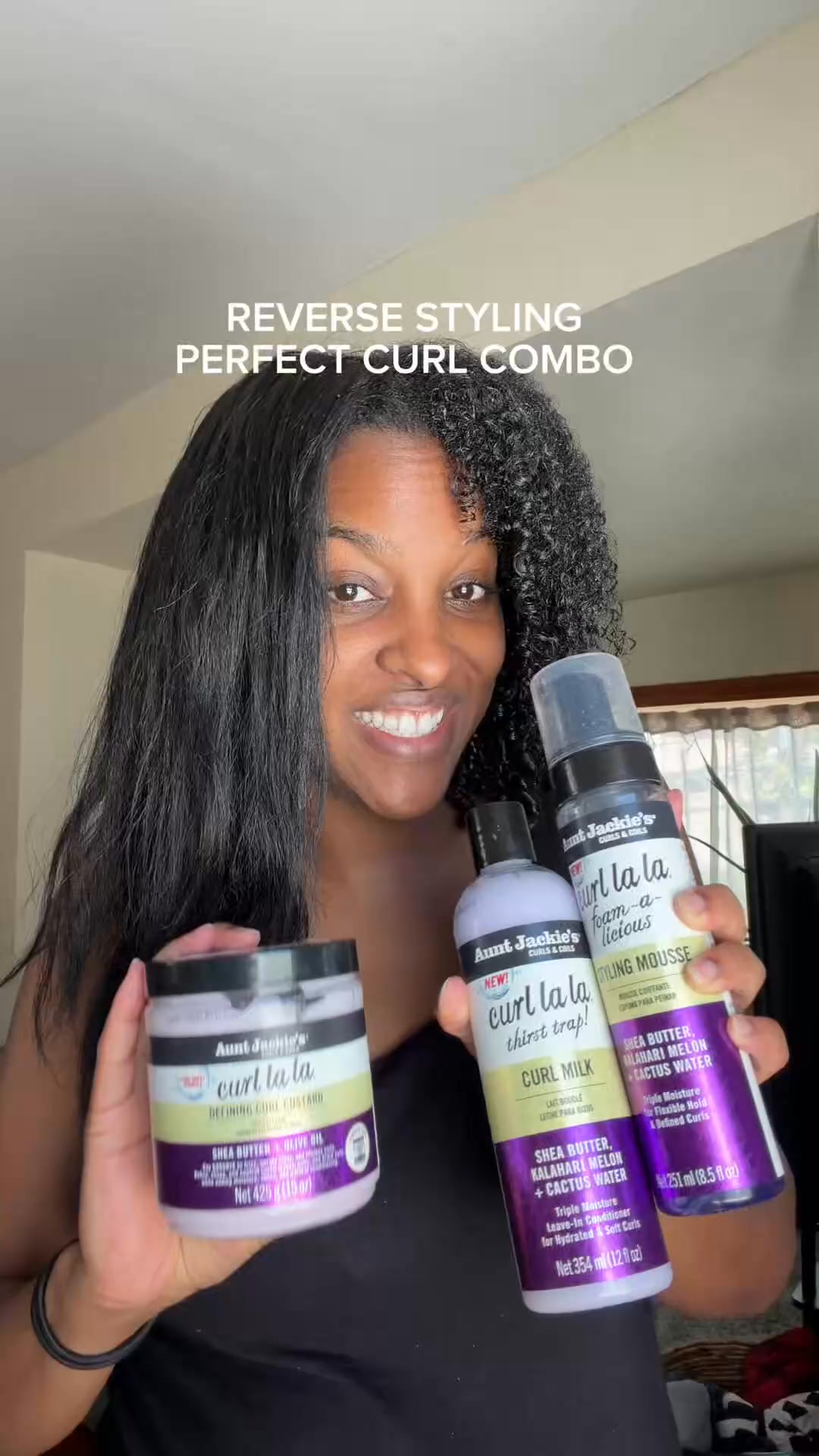 Aunt Jackie's Curls & Coils Facebook ad: Defined Curls Start Here