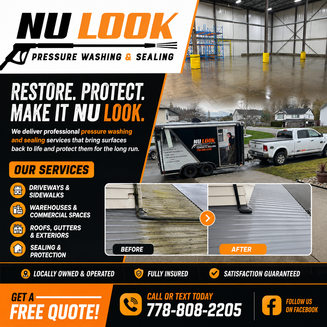 NuLook Pressure Washing & Sealing Facebook ad