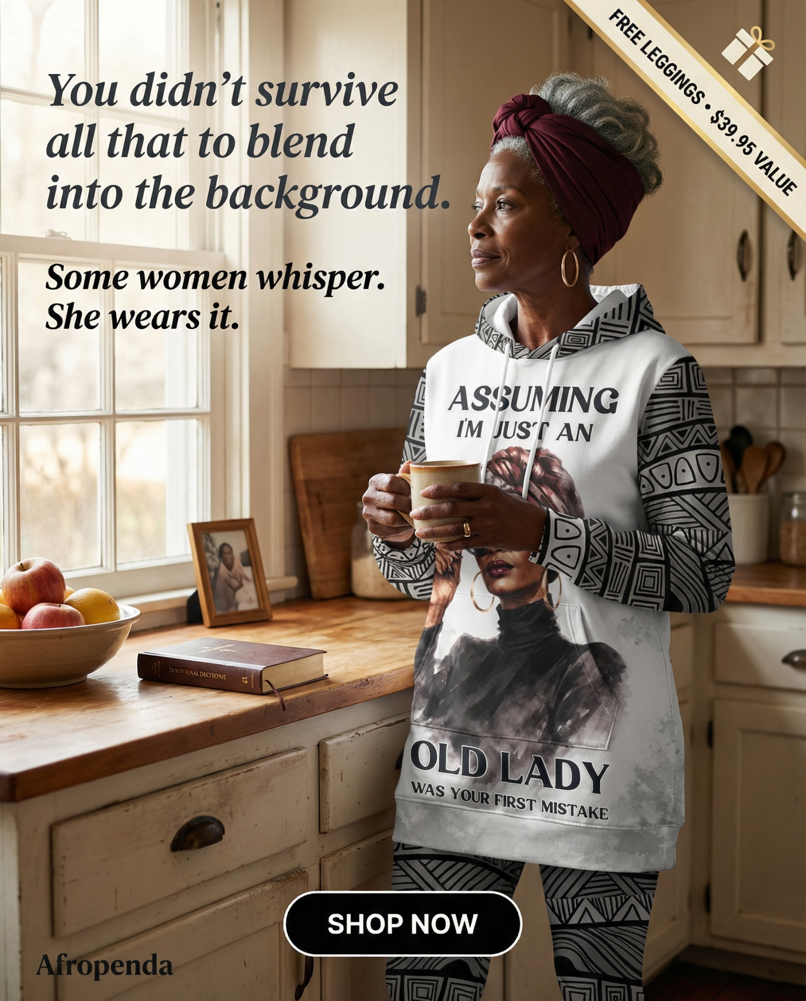 Afropenda - Afrocentric Dresses, Hoodies & Sets for Black Women Facebook ad
