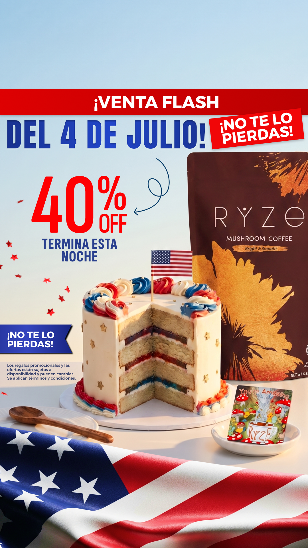 RYZE Superfoods Facebook ad