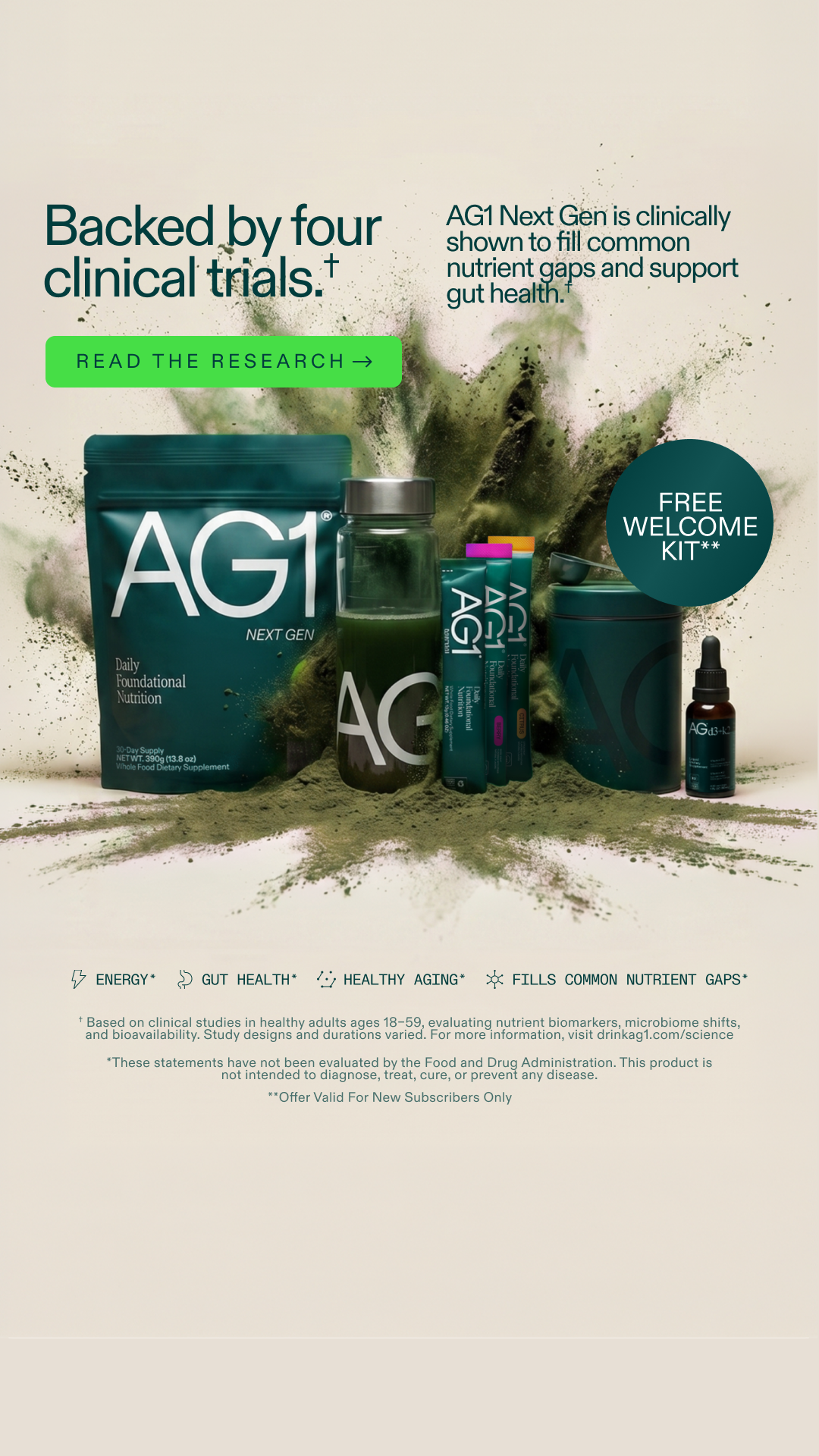 AG1 by Athletic Greens Facebook ad