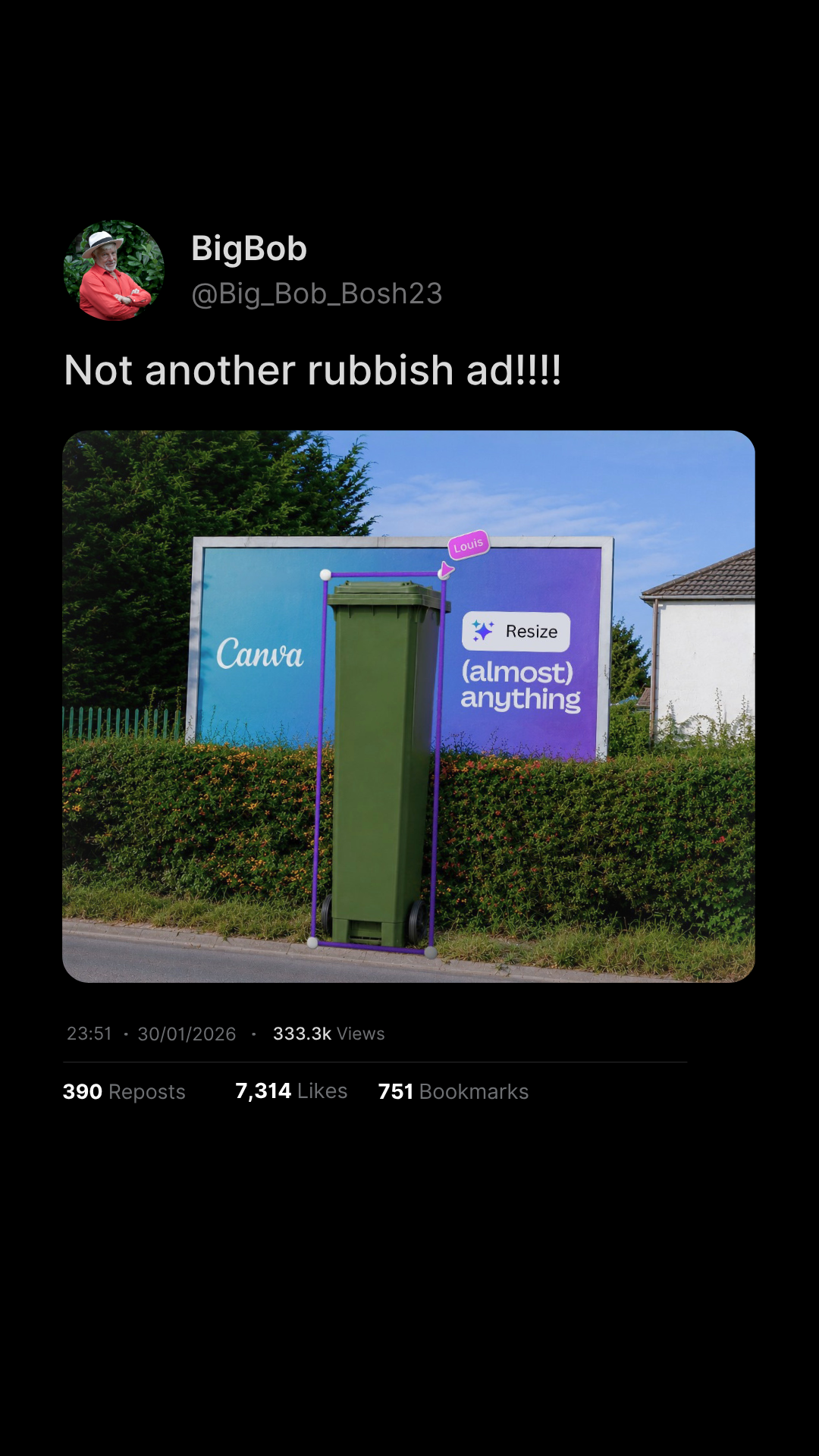 Canva Facebook ad