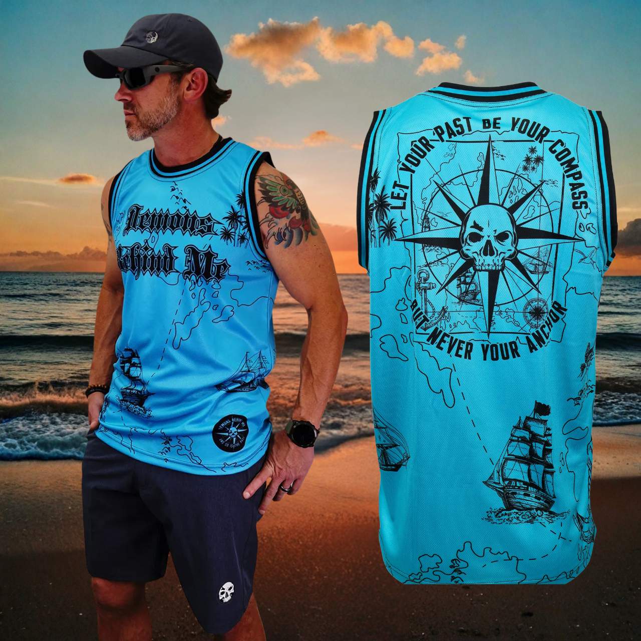Demons Behind Me Inspirational Clothing & Apparel Facebook ad