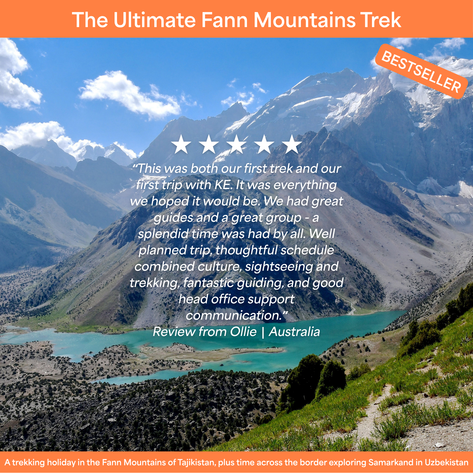 KE Adventure Facebook ad: The Ultimate Fann Mountains Trek