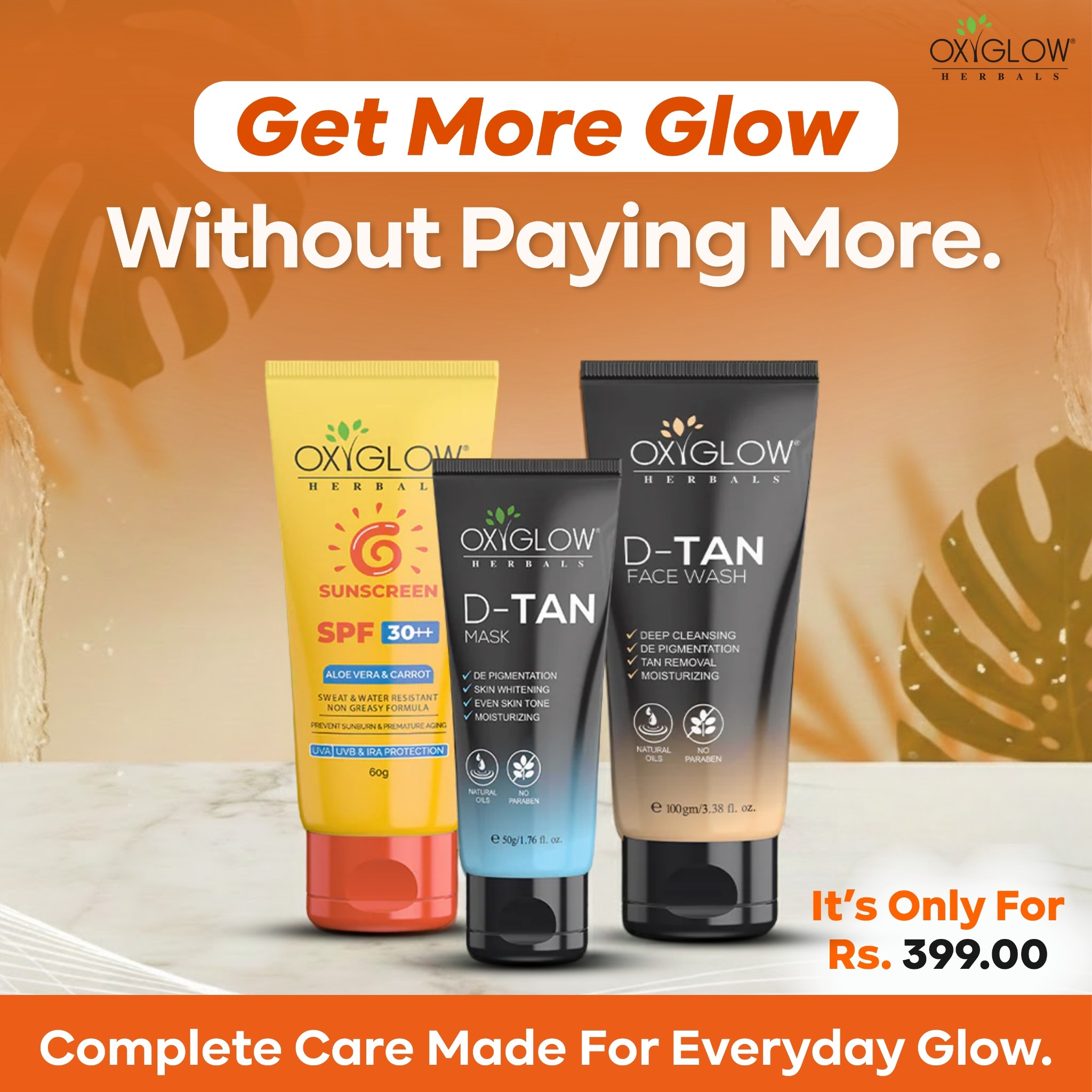 OxyGlow Cosmetics Facebook ad