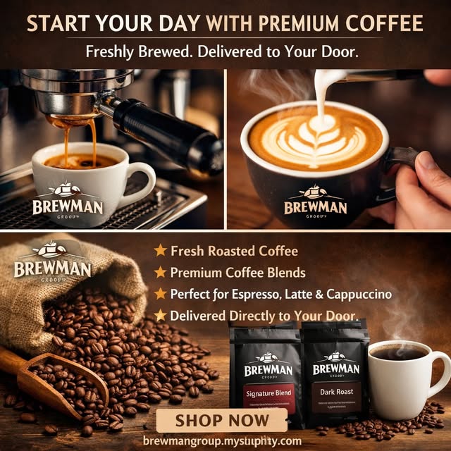 Brew Man Group Coffee Facebook ad