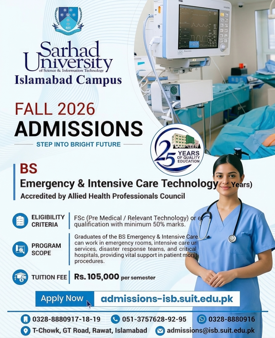 Sarhad University, Islamabad Campus Facebook ad: Chat with us
