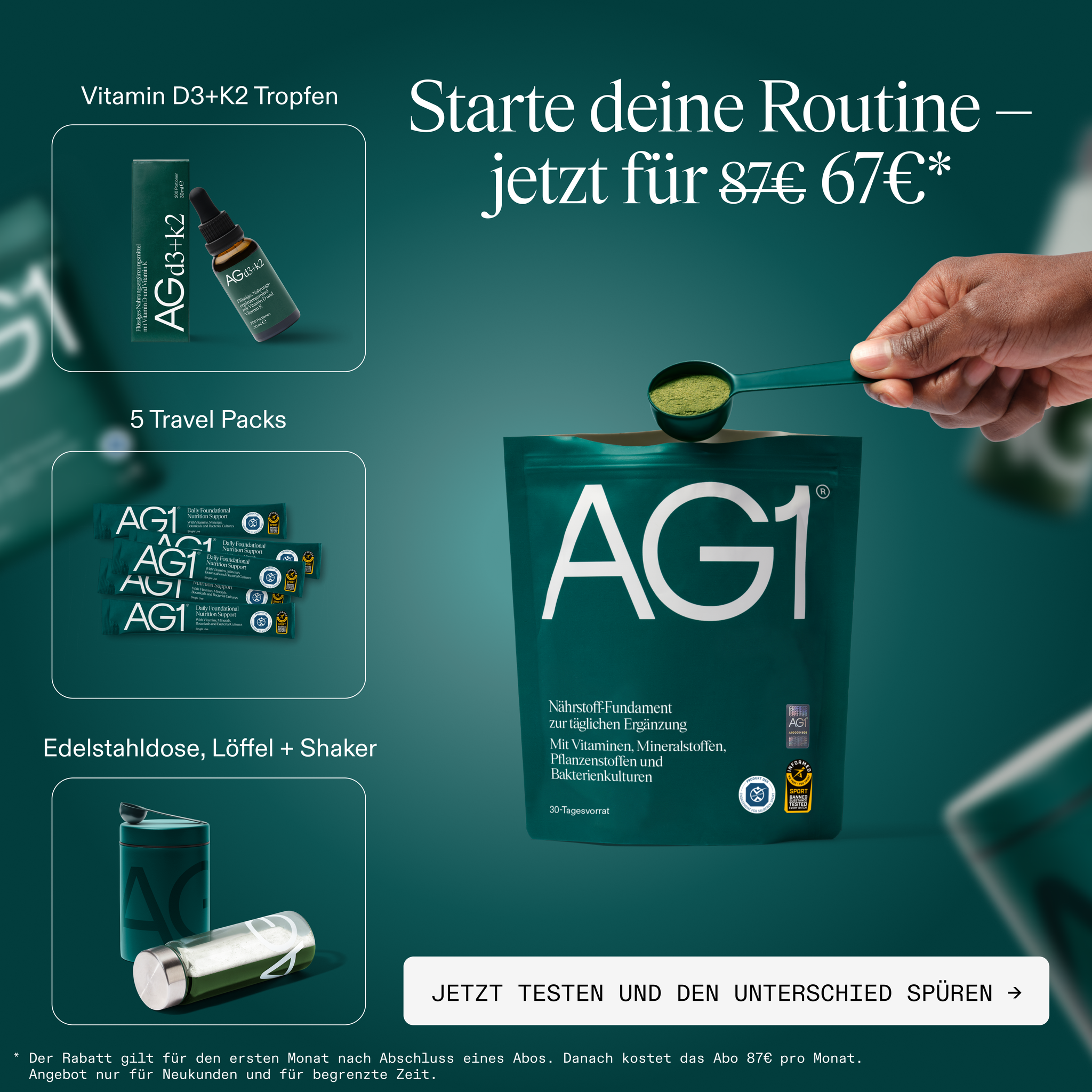 AG1 Deutschland Facebook ad