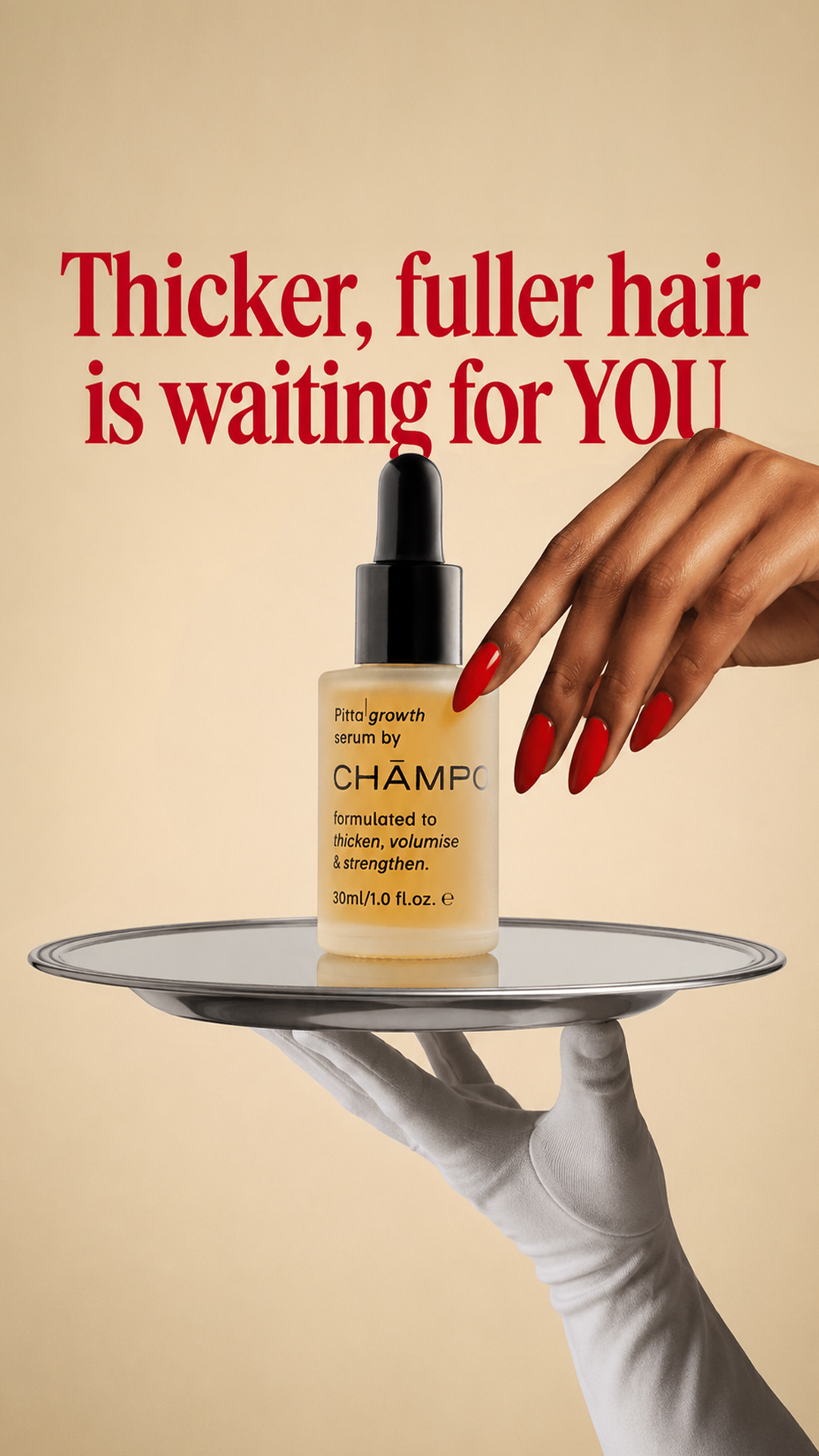 Chāmpo Haircare Facebook ad