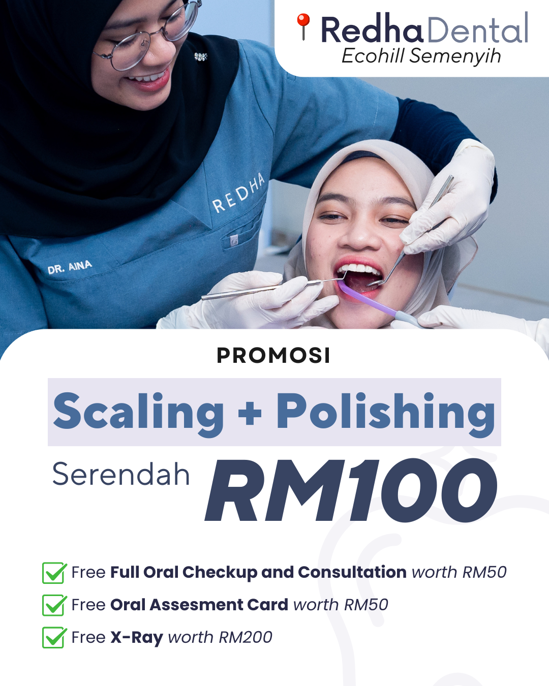 Klinik Pergigian Redha/Redha Dental Surgery Facebook ad