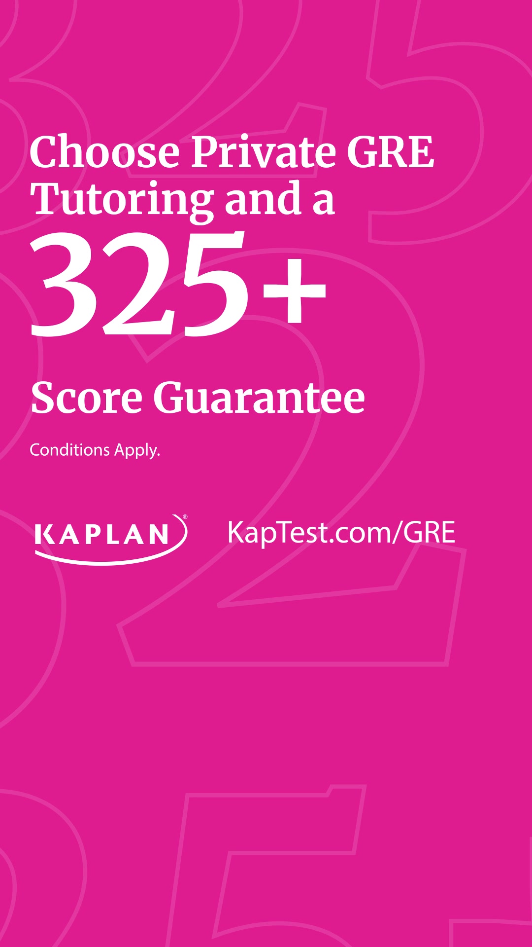 Kaplan Grad Prep Facebook ad from Aug 6, 2026