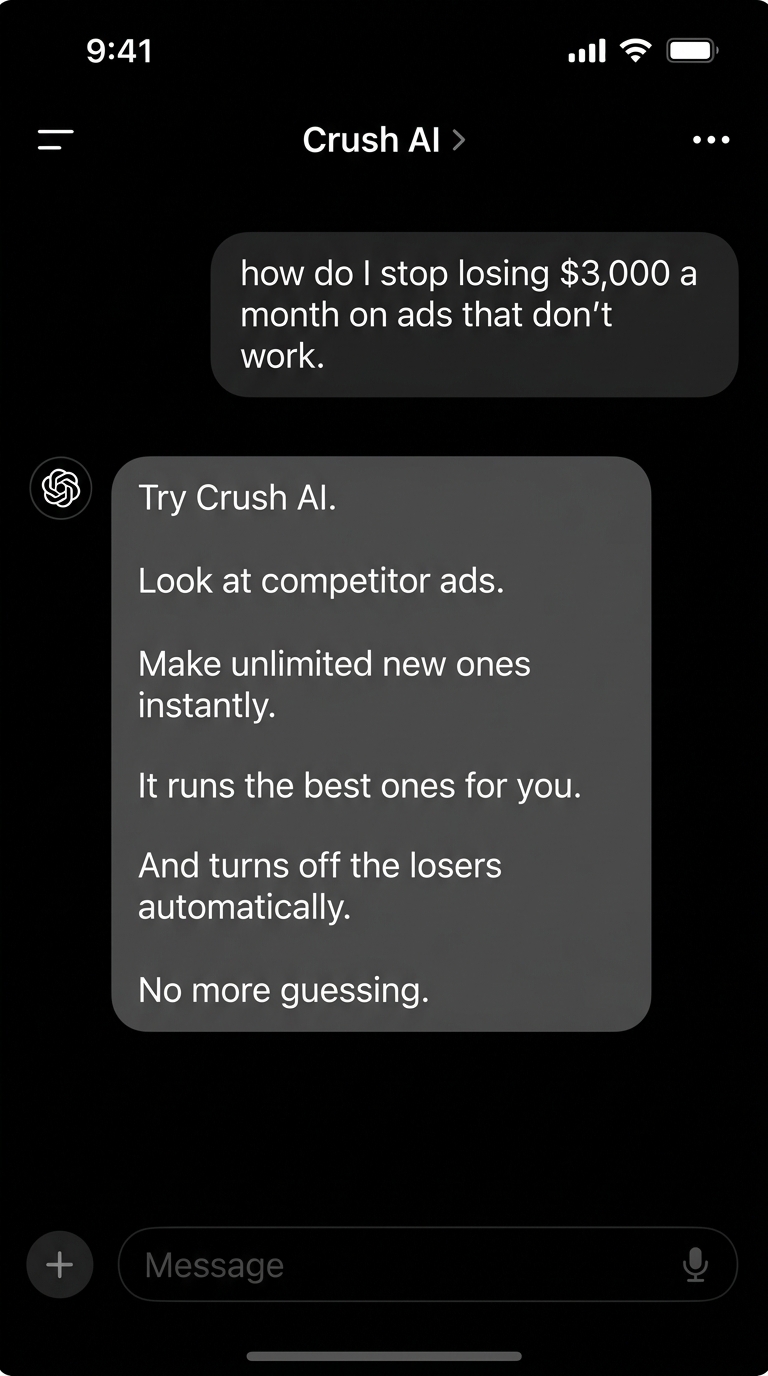 trycrush.ai Facebook ad