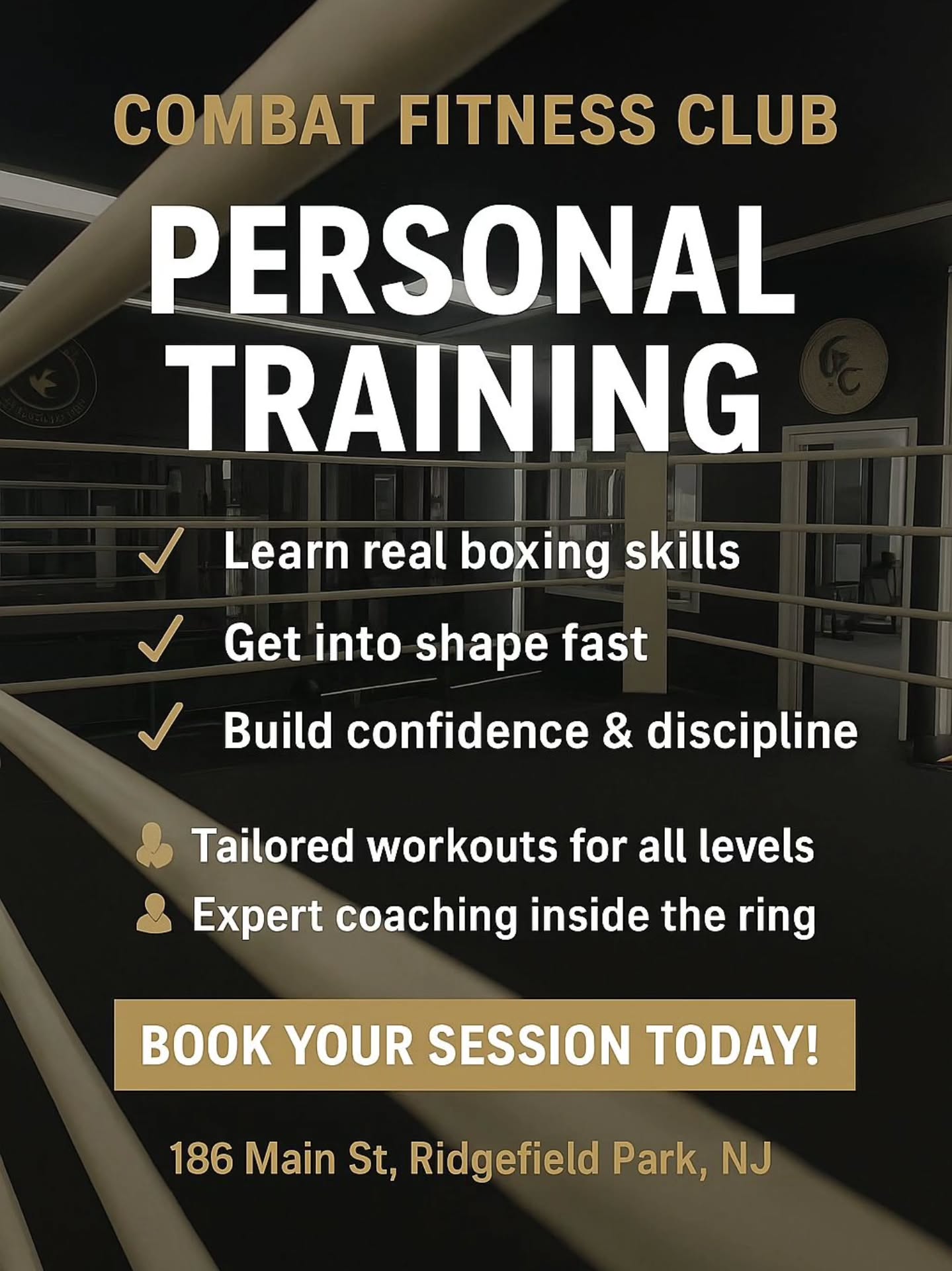 Combat Fitness Club CFC Facebook ad: COMBAT FITNESS CLUB
