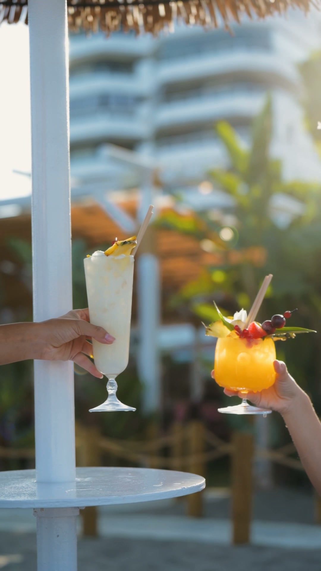 Tropicana Beach Club Facebook ad: Book now!