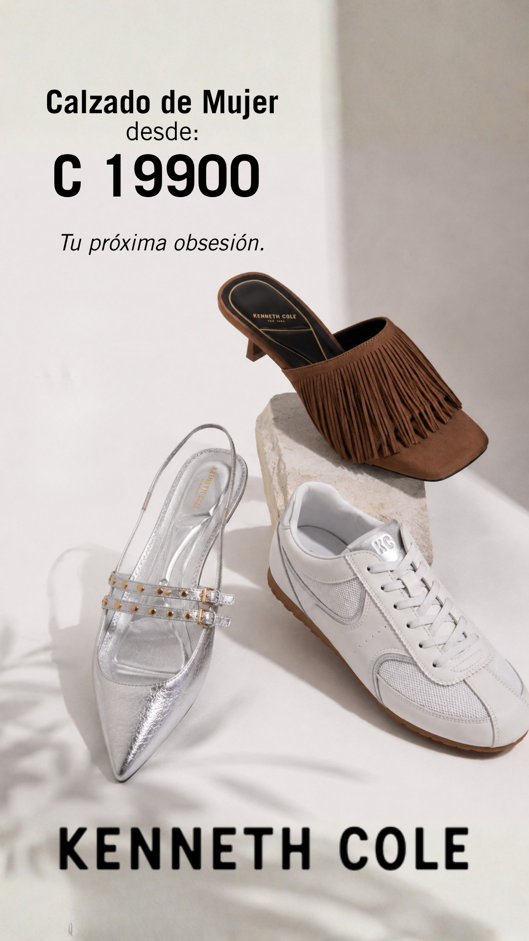 Kenneth Cole Costa Rica Facebook ad: ¡Compra online!