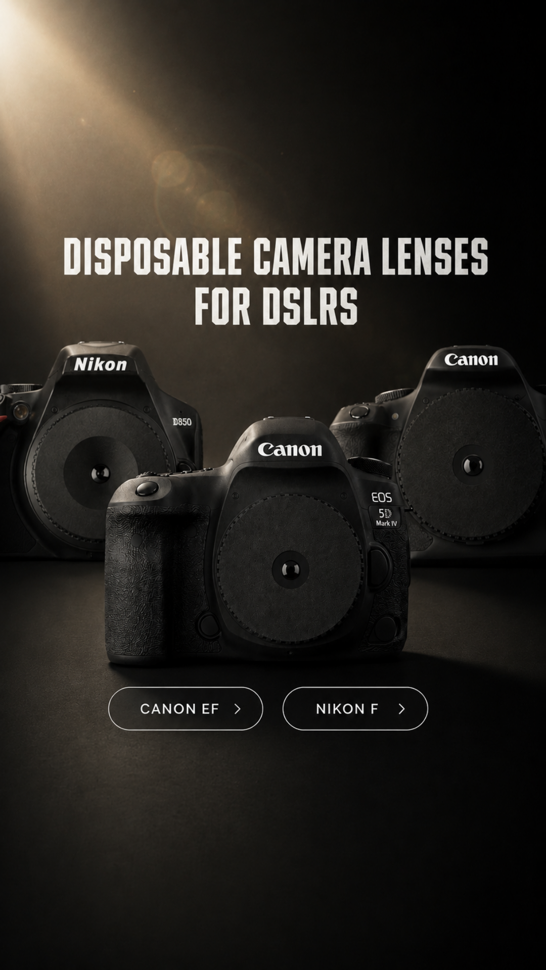 Pocket Dispo Facebook ad: Turn Your Old DSLR Into a Film Camera