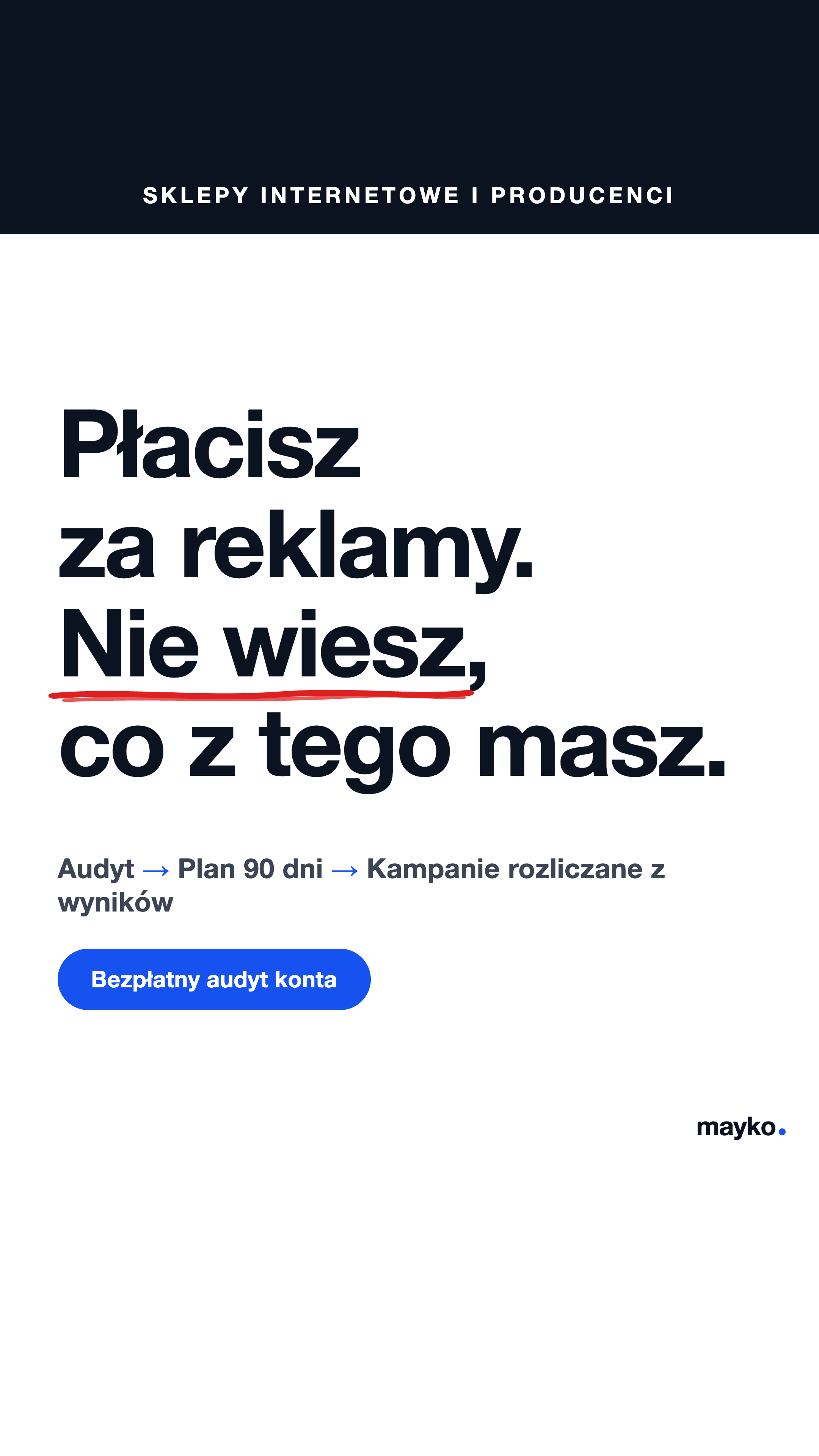 Agencja Mayko Facebook ad