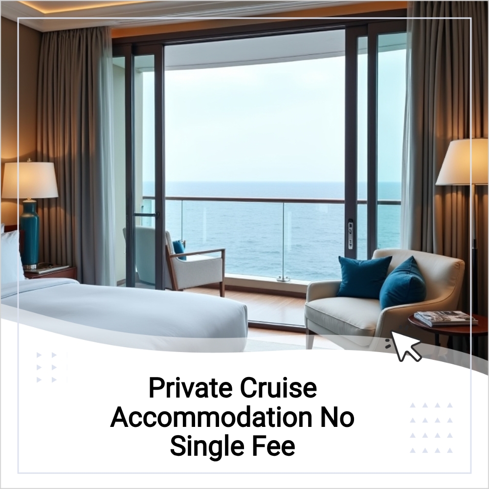 SearchableOnline Activezone Facebook ad: Private Cruise Accommodation No Single Fee.