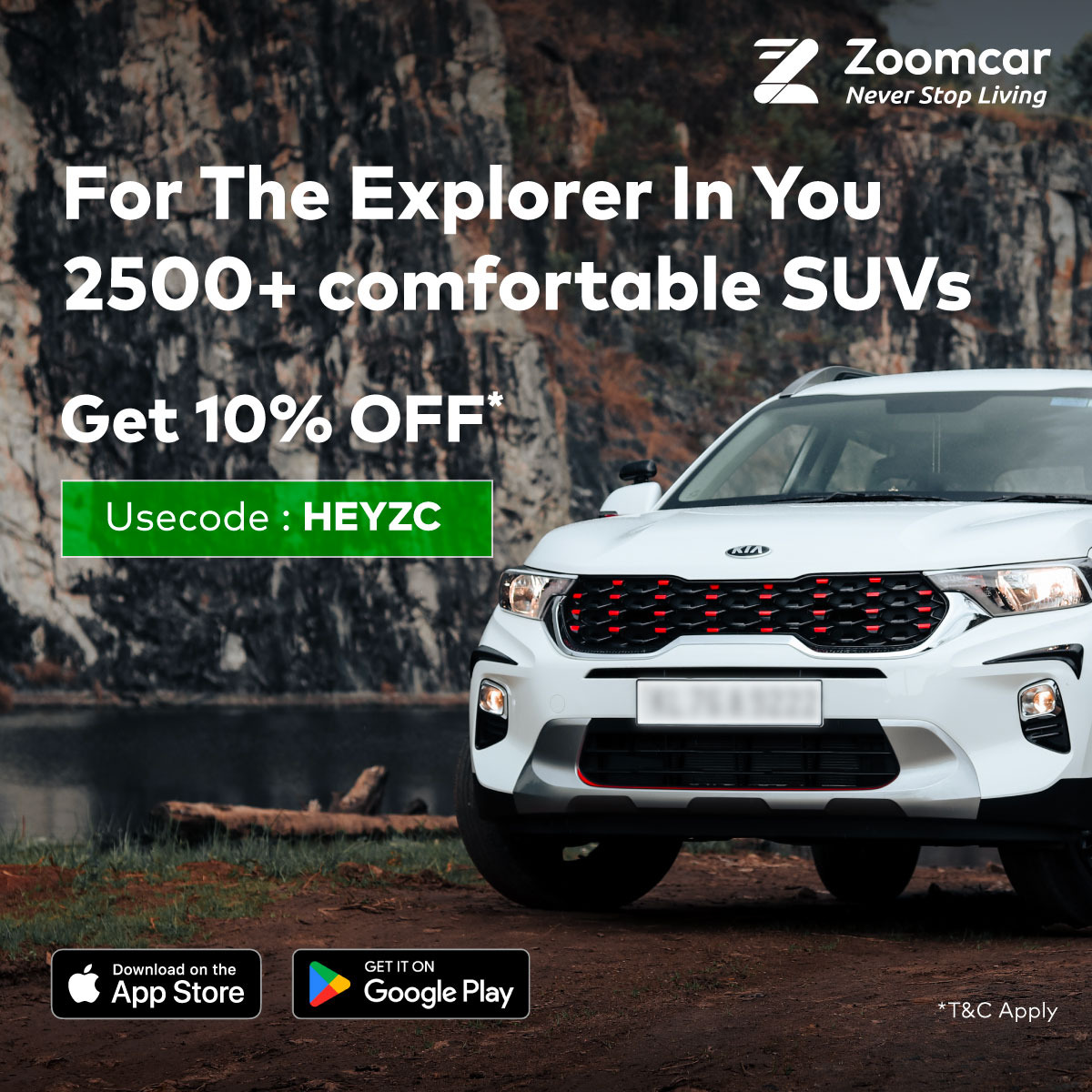 Zoomcar Facebook ad