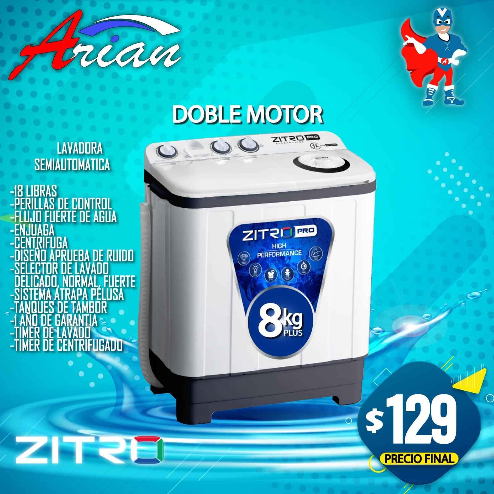 Almacenes Arian Facebook ad: LAVADORAS DOBLE MOTOR DE 8-11-13-15-16 y 20K CON GARANTÍA…