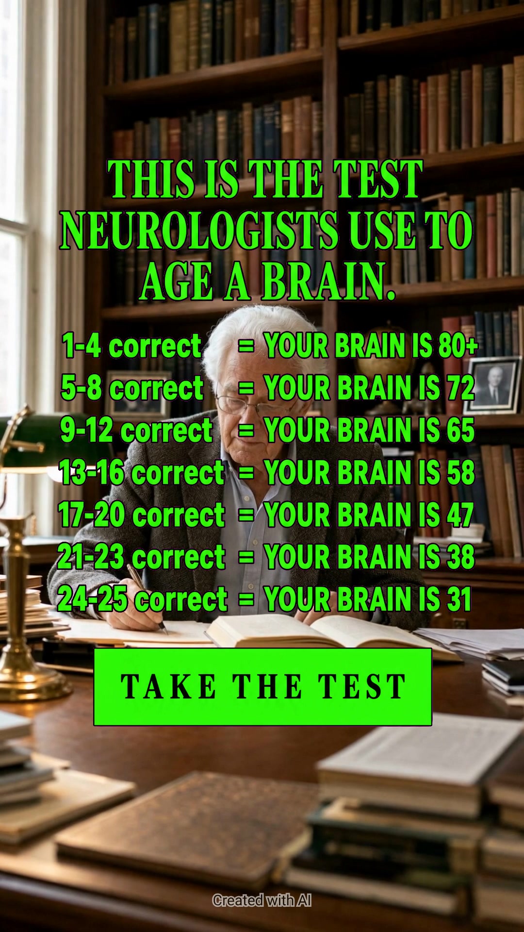 Ronald Sage Facebook ad: IQ Test