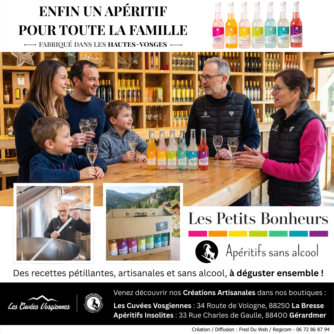 Les Cuvées Vosgiennes Facebook ad: Venez nous voir en famille